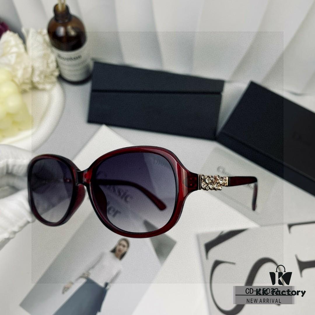 DIOR France Sunglasses Model 15032 with Polarized HD Resin Lenses, Lightweight PC Frame, Size 58-17-142