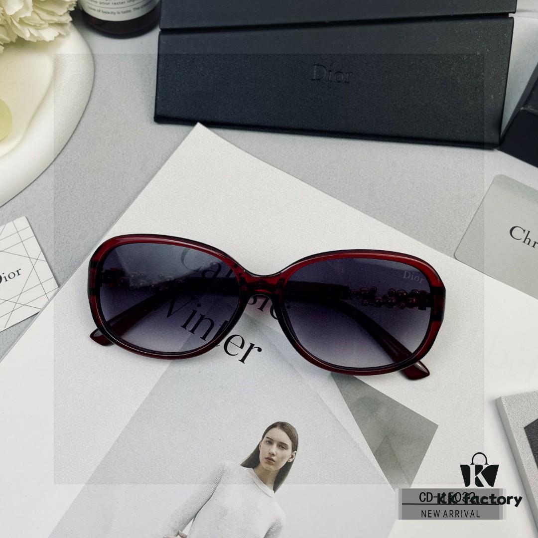 DIOR France Sunglasses Model 15032 with Polarized HD Resin Lenses, Lightweight PC Frame, Size 58-17-142