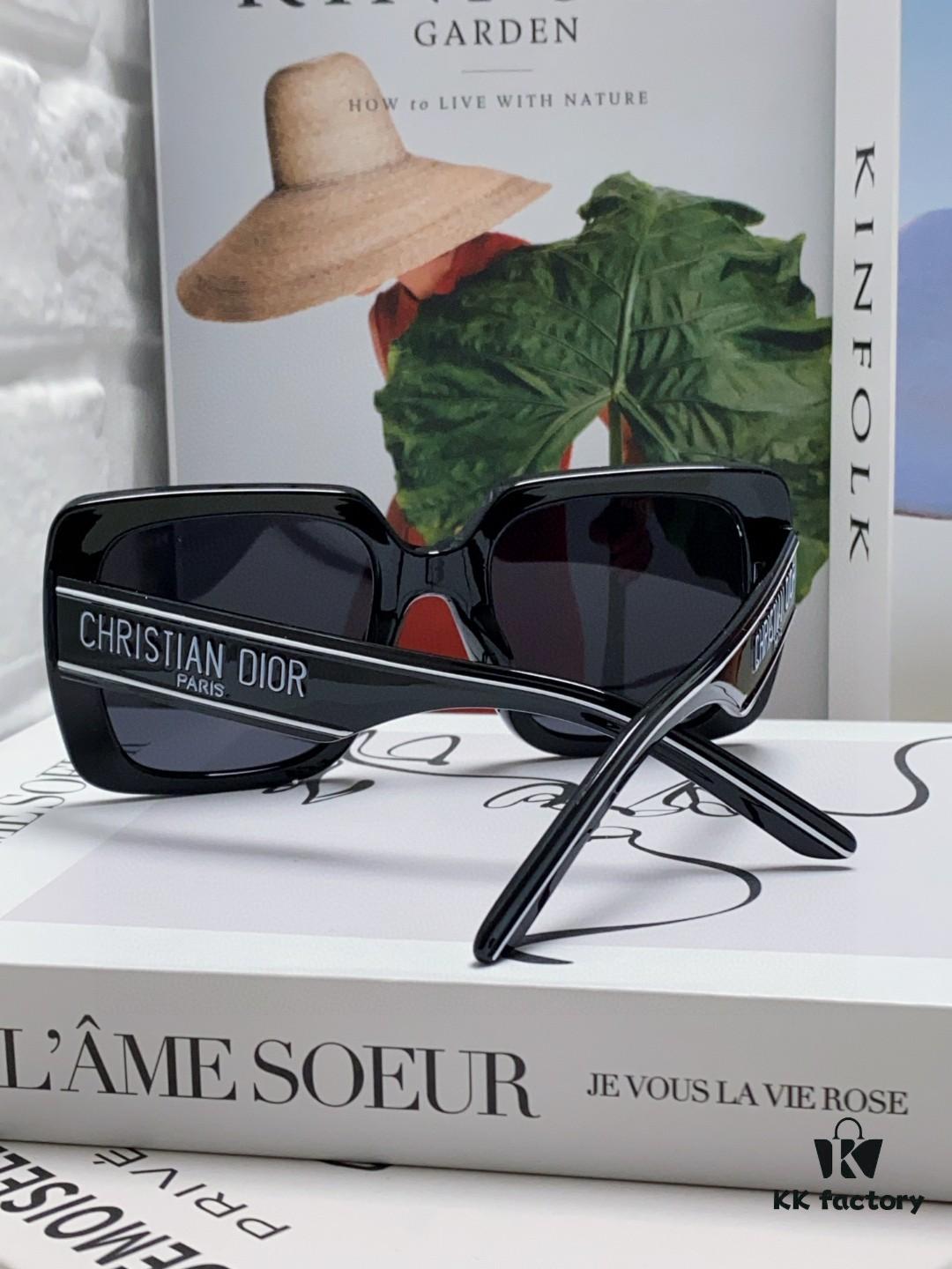 Dior 2024 New Arrival High-Beauty Oversized Sunglasses, Flattering Face-Slimming Sun Protection Glasses, Influencer Favorite