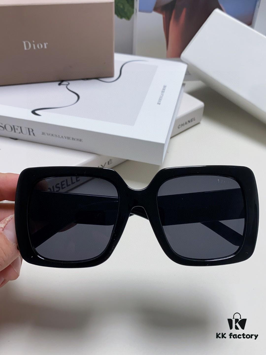 Dior 2024 New Arrival High-Beauty Oversized Sunglasses, Flattering Face-Slimming Sun Protection Glasses, Influencer Favorite