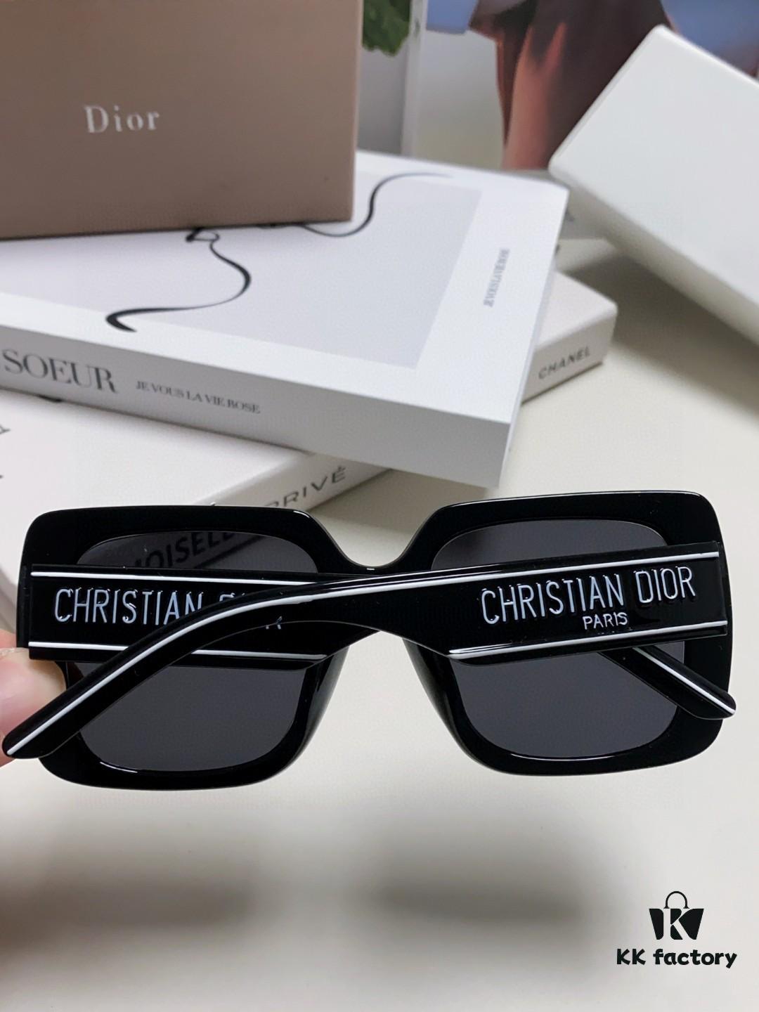 Dior 2024 New Arrival High-Beauty Oversized Sunglasses, Flattering Face-Slimming Sun Protection Glasses, Influencer Favorite