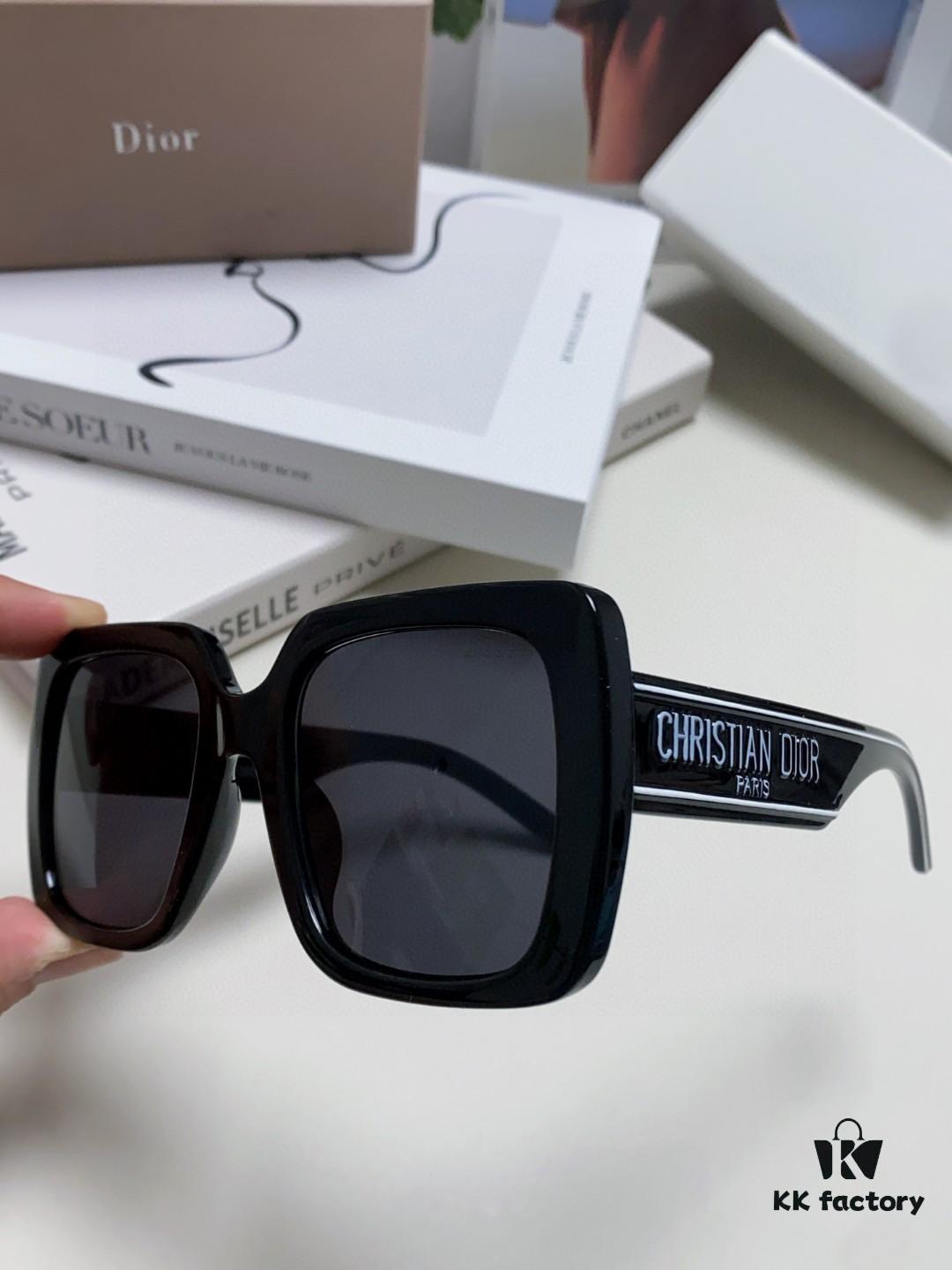 Dior 2024 New Arrival High-Beauty Oversized Sunglasses, Flattering Face-Slimming Sun Protection Glasses, Influencer Favorite