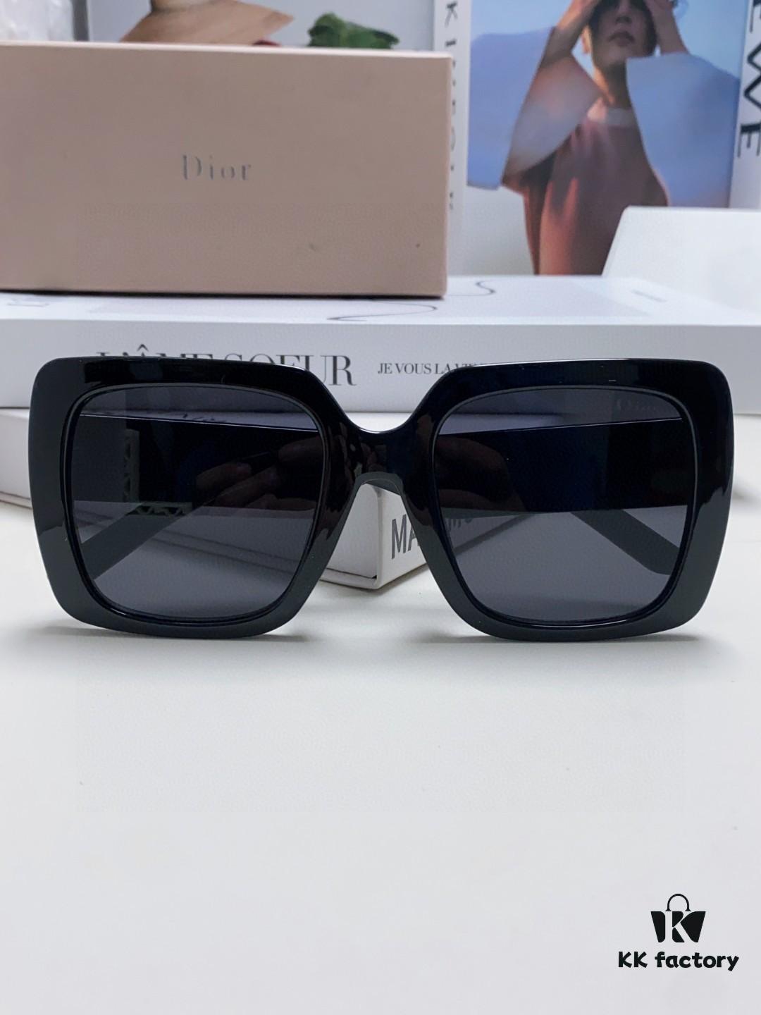 Dior 2024 New Arrival High-Beauty Oversized Sunglasses, Flattering Face-Slimming Sun Protection Glasses, Influencer Favorite