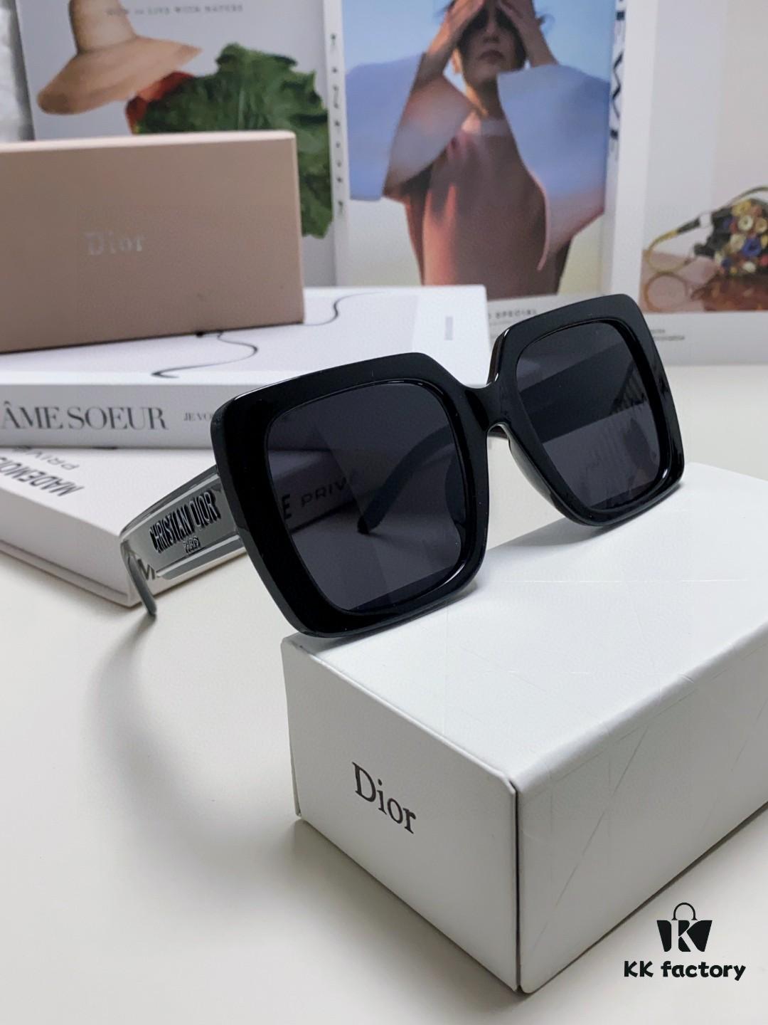 Dior 2024 New Arrival High-Beauty Oversized Sunglasses, Flattering Face-Slimming Sun Protection Glasses, Influencer Favorite