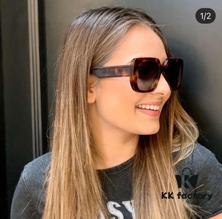 Dior 2024 New Arrival High-Beauty Oversized Sunglasses, Flattering Face-Slimming Sun Protection Glasses, Influencer Favorite
