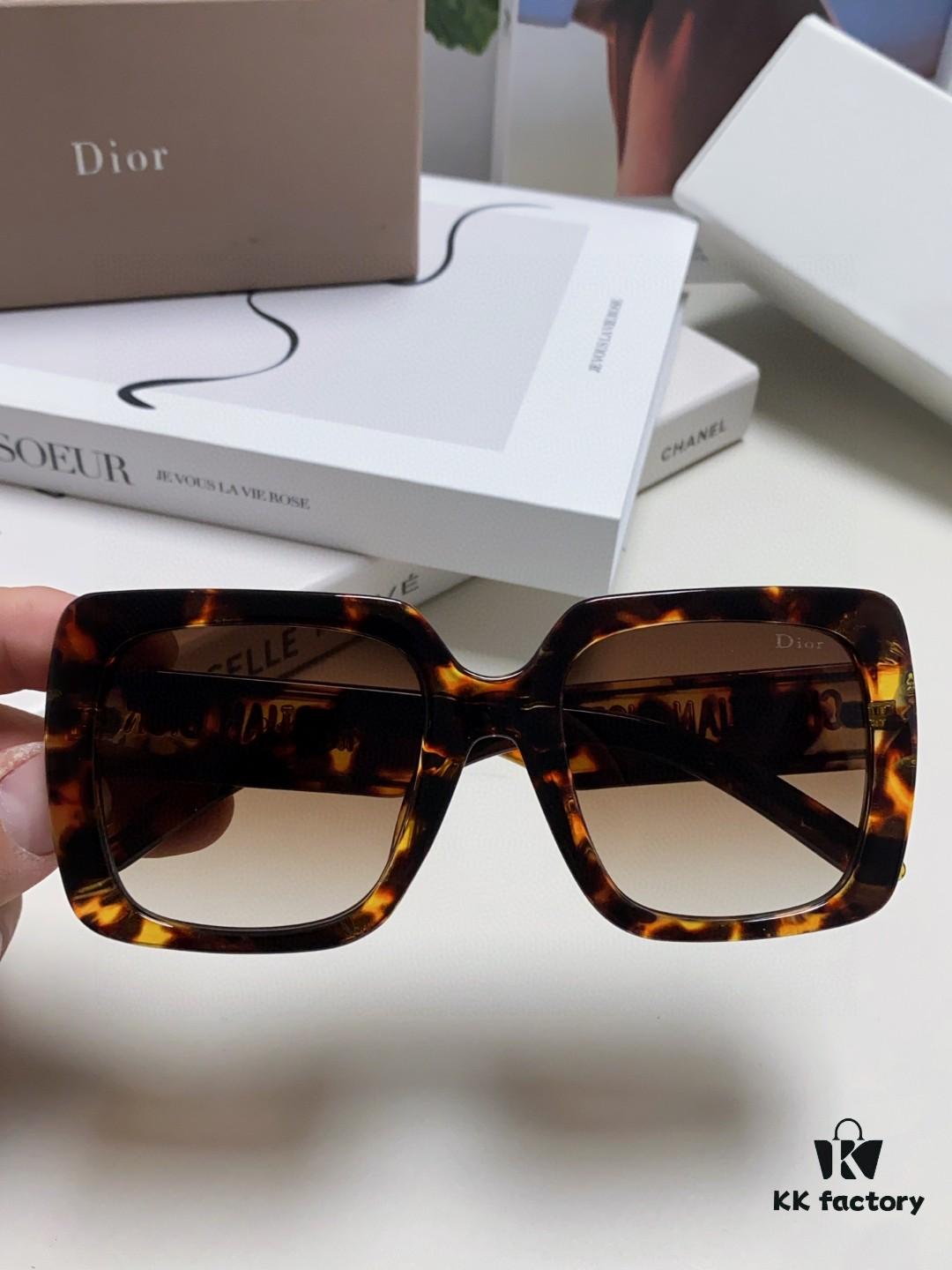 Dior 2024 New Arrival High-Beauty Oversized Sunglasses, Flattering Face-Slimming Sun Protection Glasses, Influencer Favorite