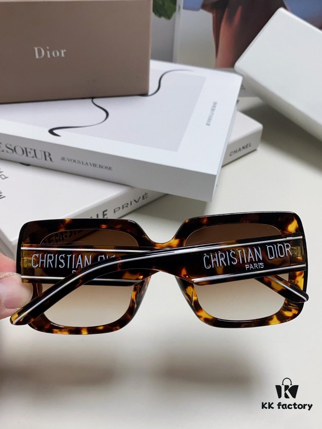 Dior 2024 New Arrival High-Beauty Oversized Sunglasses, Flattering Face-Slimming Sun Protection Glasses, Influencer Favorite