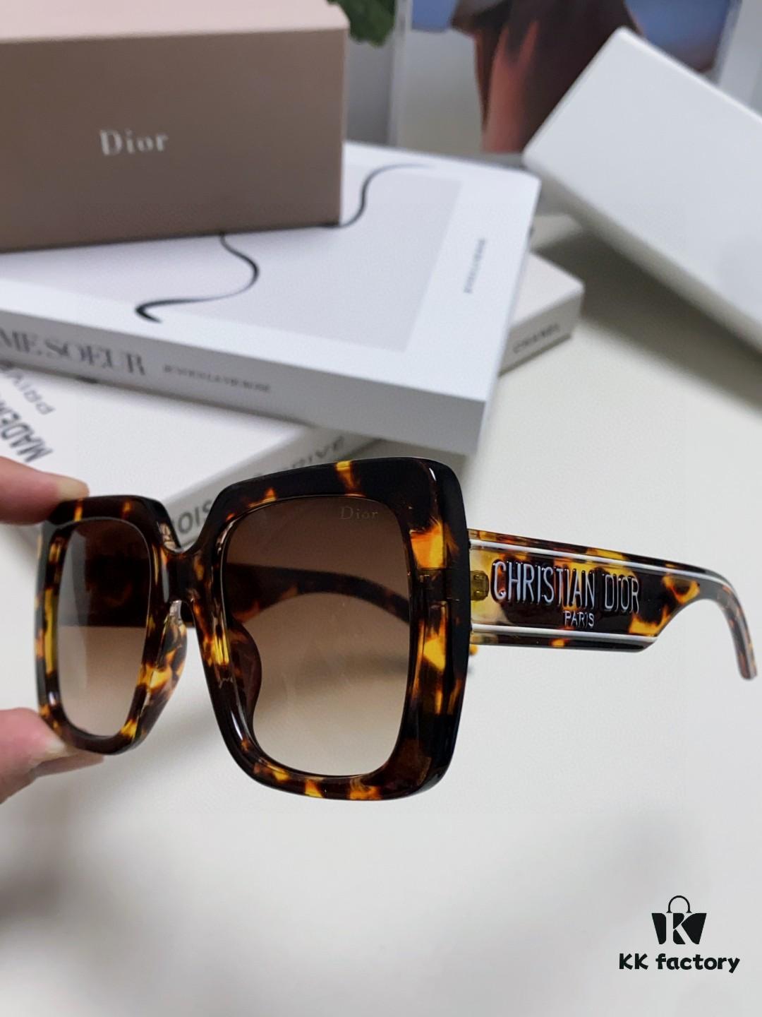 Dior 2024 New Arrival High-Beauty Oversized Sunglasses, Flattering Face-Slimming Sun Protection Glasses, Influencer Favorite