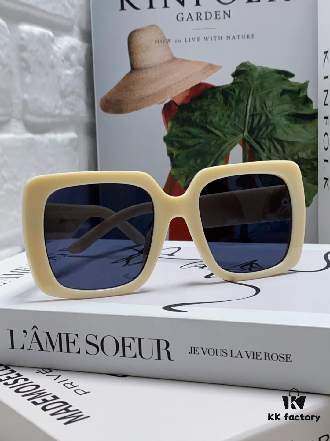 Dior 2024 New Arrival High-Beauty Oversized Sunglasses for Face Slimming, Trendy Sun Protection Glasses