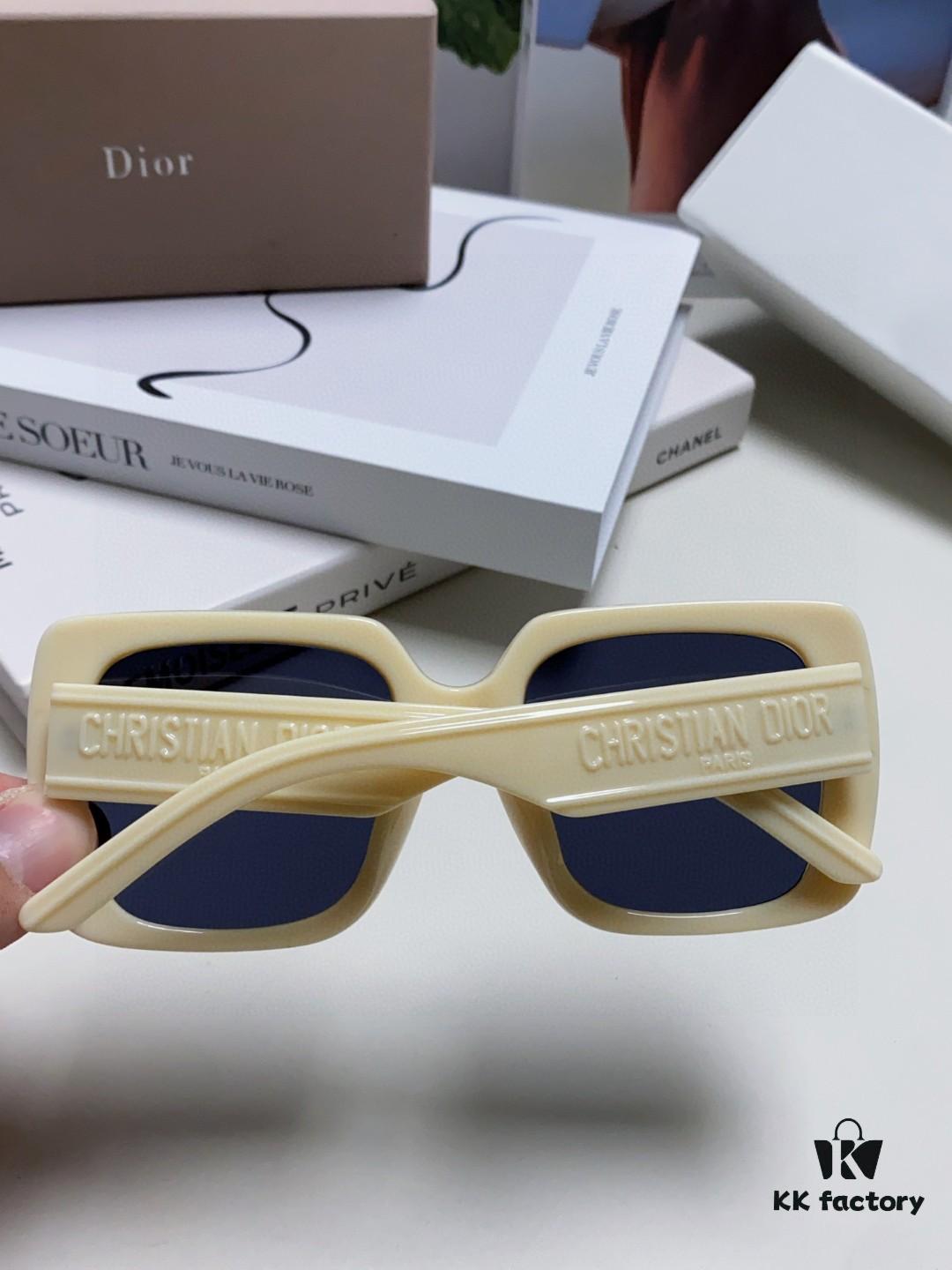Dior 2024 New Arrival High-Beauty Oversized Sunglasses for Face Slimming, Trendy Sun Protection Glasses