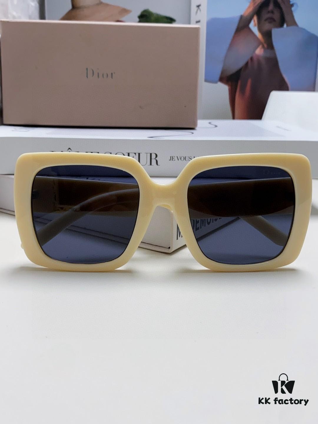 Dior 2024 New Arrival High-Beauty Oversized Sunglasses for Face Slimming, Trendy Sun Protection Glasses