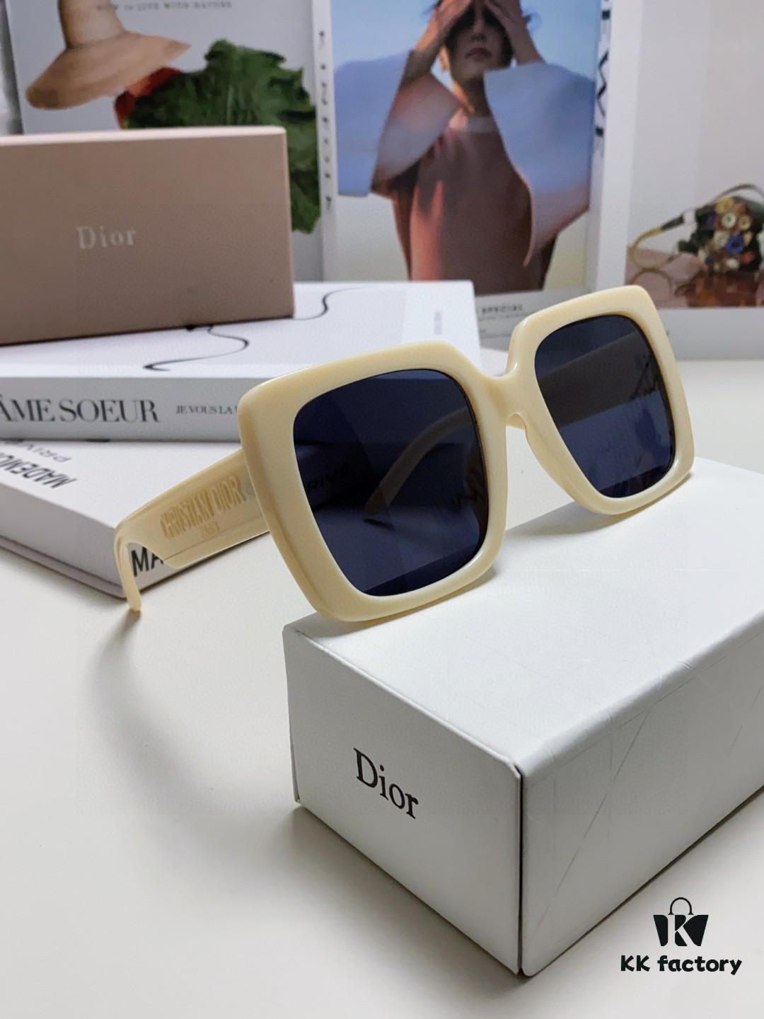 Dior 2024 New Arrival High-Beauty Oversized Sunglasses for Face Slimming, Trendy Sun Protection Glasses