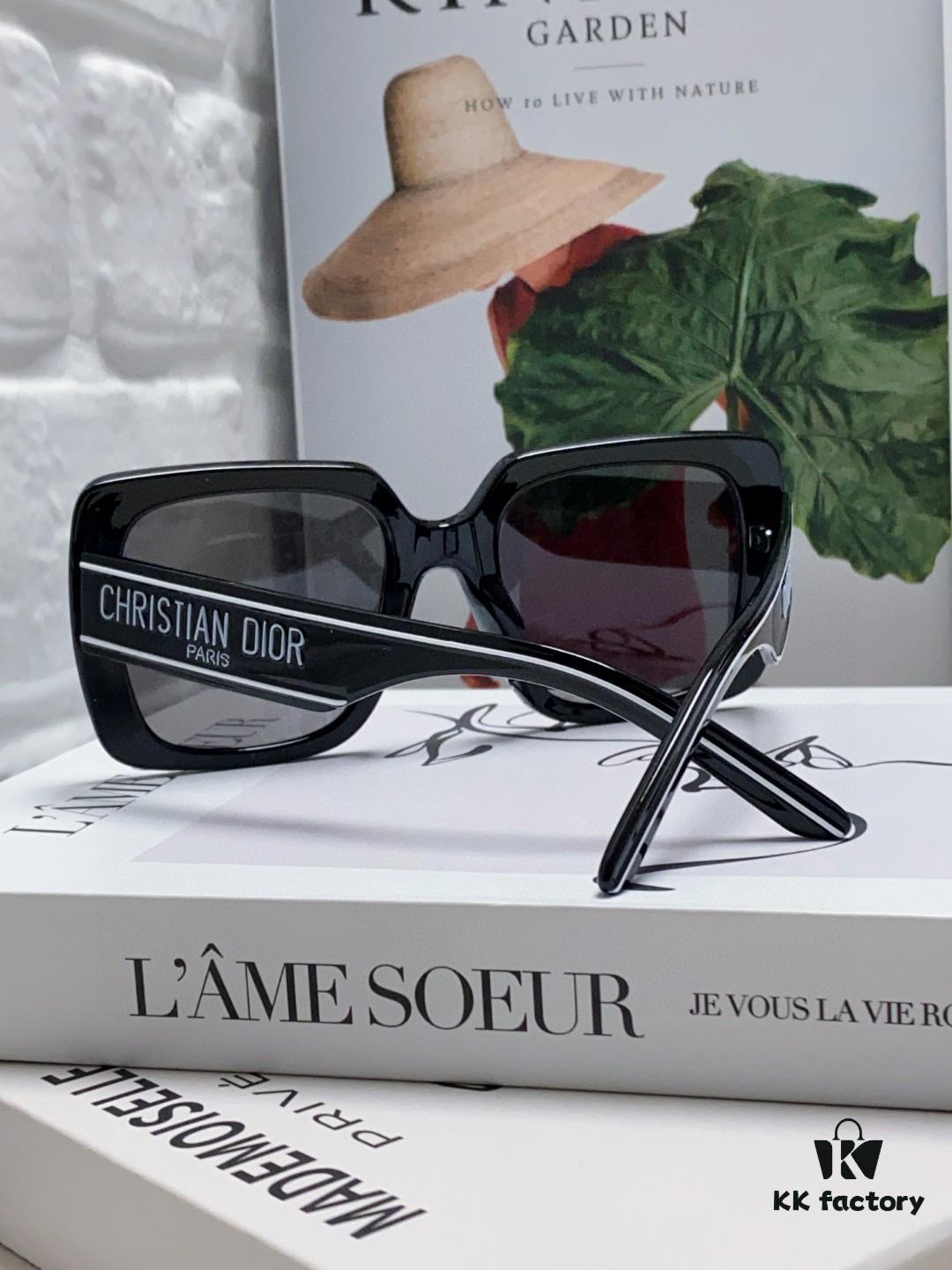 Dior 2024 New Arrival High-Beauty Oversized Sunglasses for Face Slimming, Trendy Sun Protection Glasses