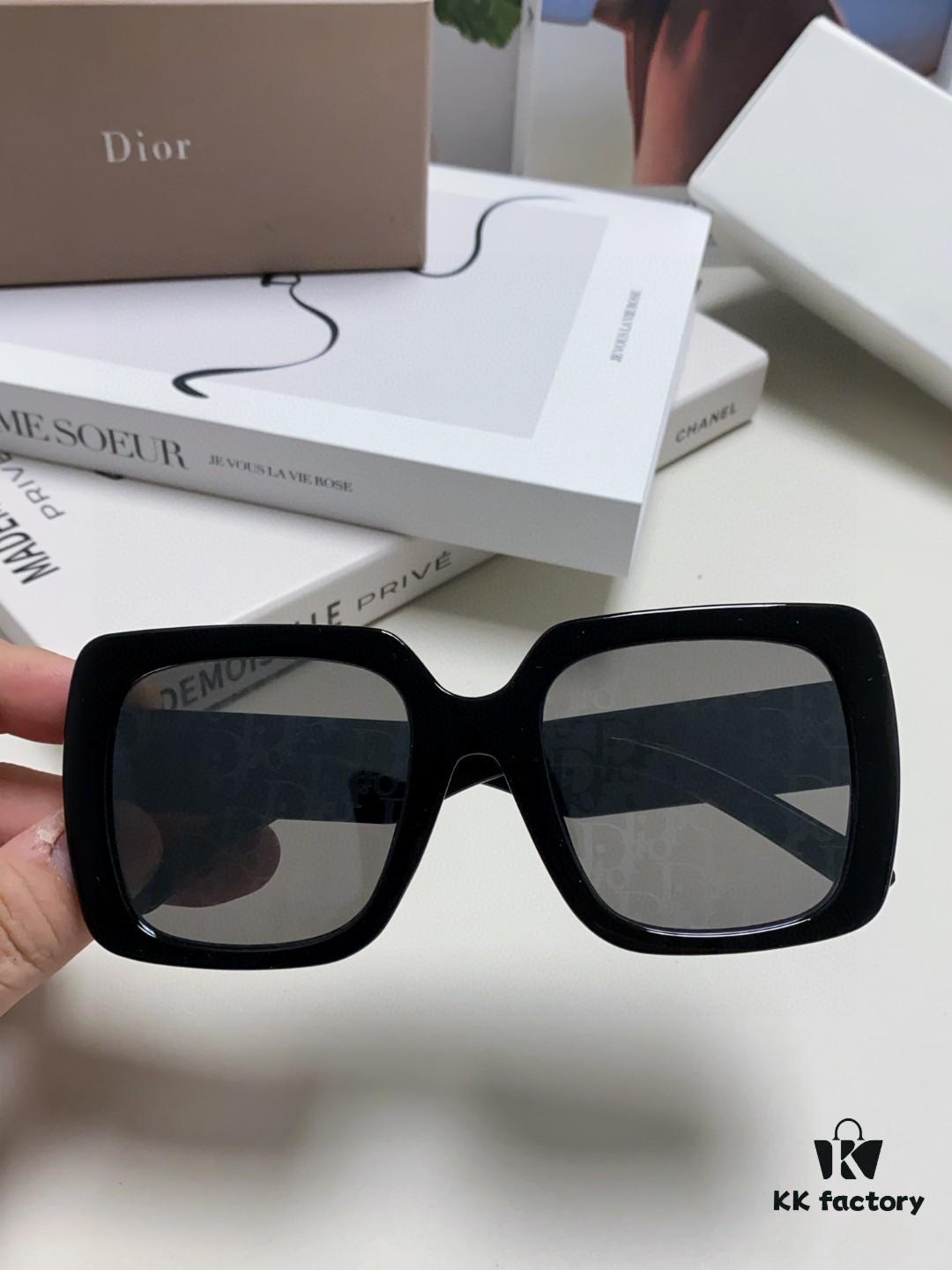 Dior 2024 New Arrival High-Beauty Oversized Sunglasses for Face Slimming, Trendy Sun Protection Glasses
