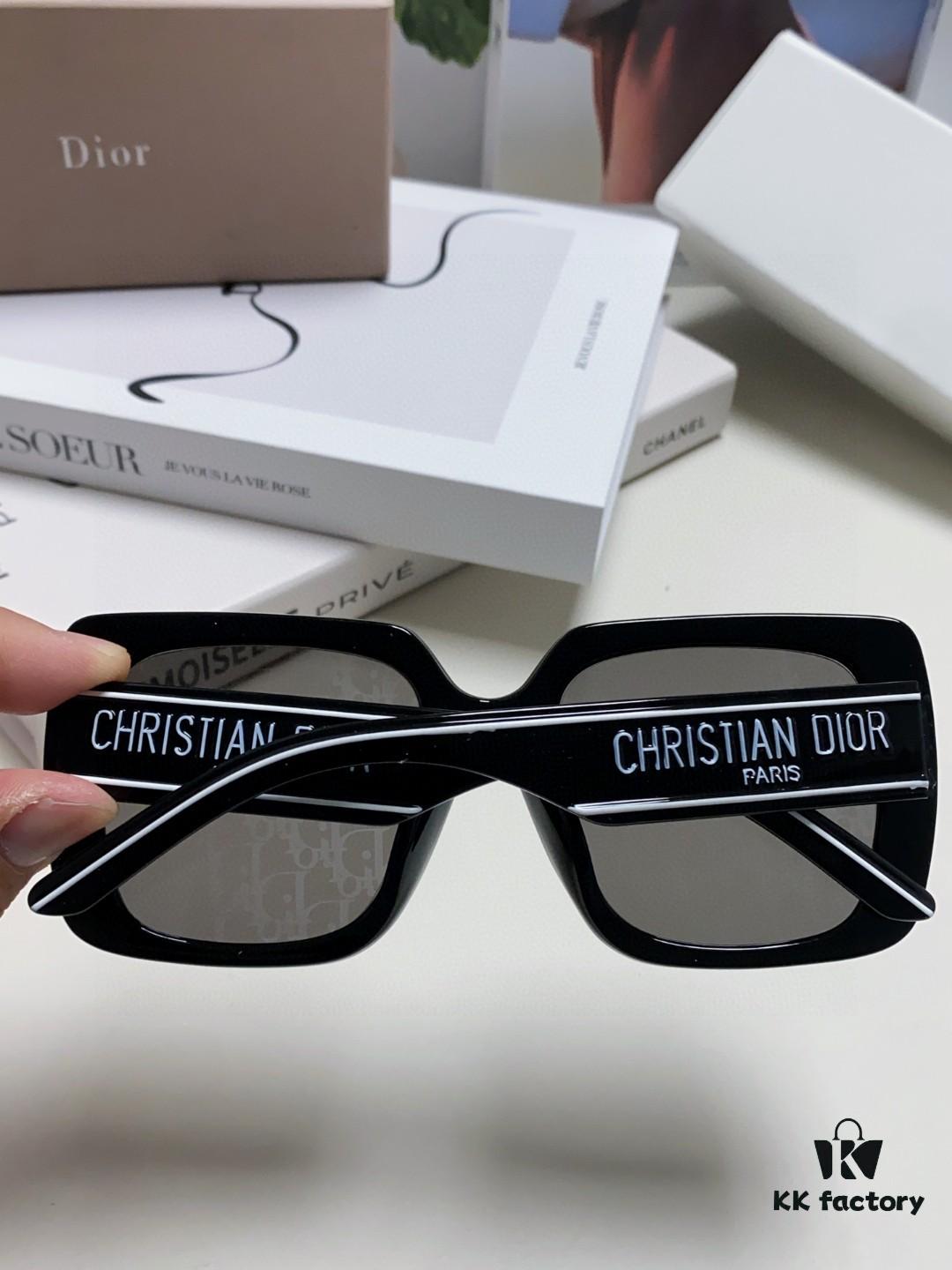 Dior 2024 New Arrival High-Beauty Oversized Sunglasses for Face Slimming, Trendy Sun Protection Glasses