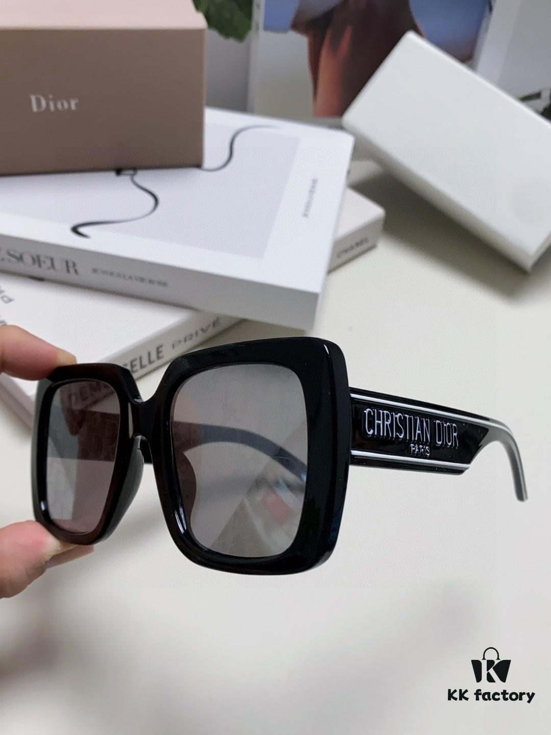 Dior 2024 New Arrival High-Beauty Oversized Sunglasses for Face Slimming, Trendy Sun Protection Glasses