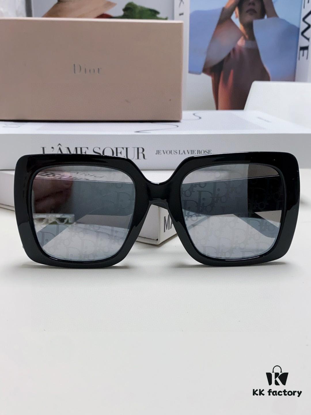 Dior 2024 New Arrival High-Beauty Oversized Sunglasses for Face Slimming, Trendy Sun Protection Glasses