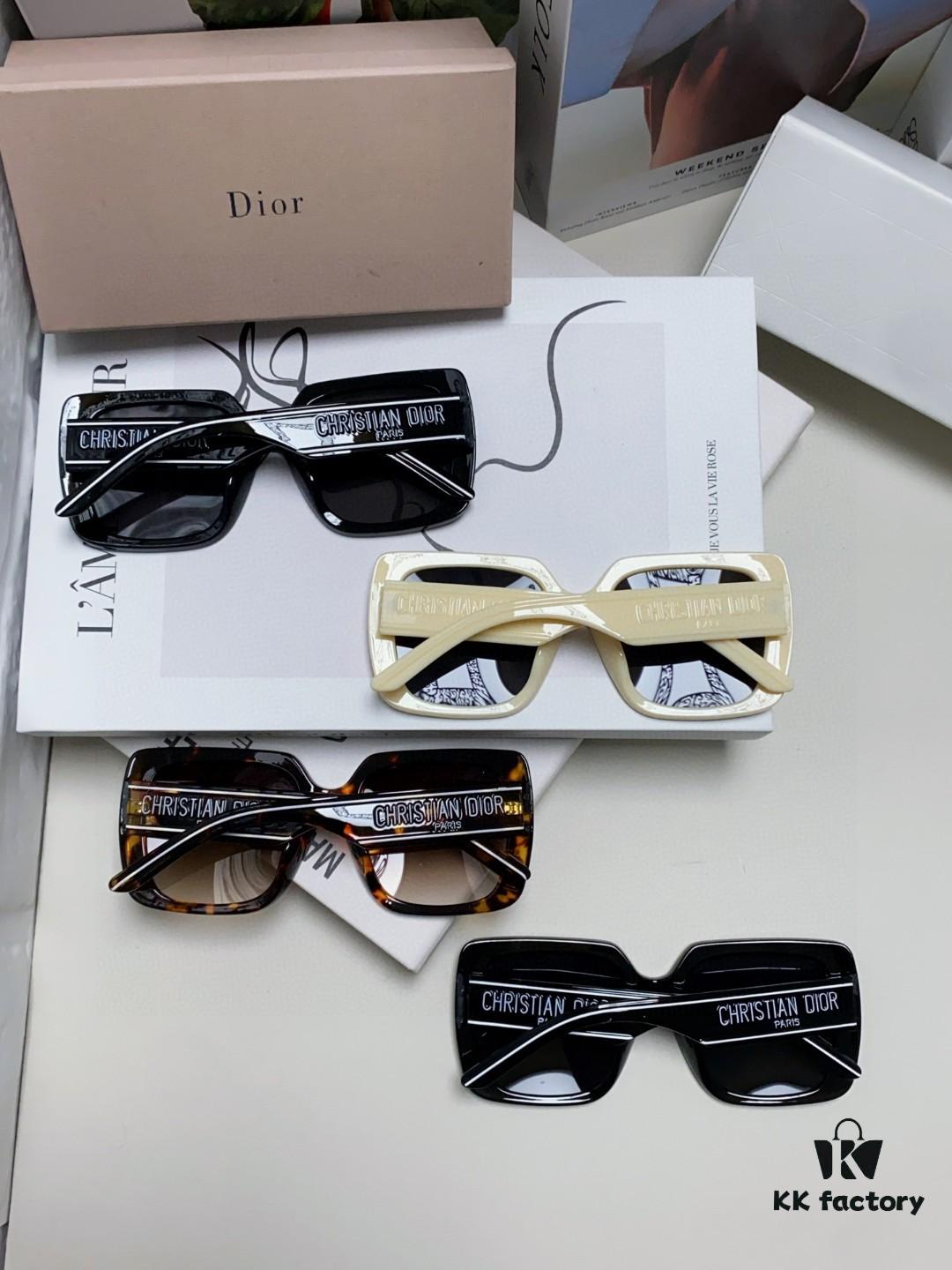 Dior 2024 New Arrival High-Beauty Oversized Sunglasses for Face Slimming, Trendy Sun Protection Glasses