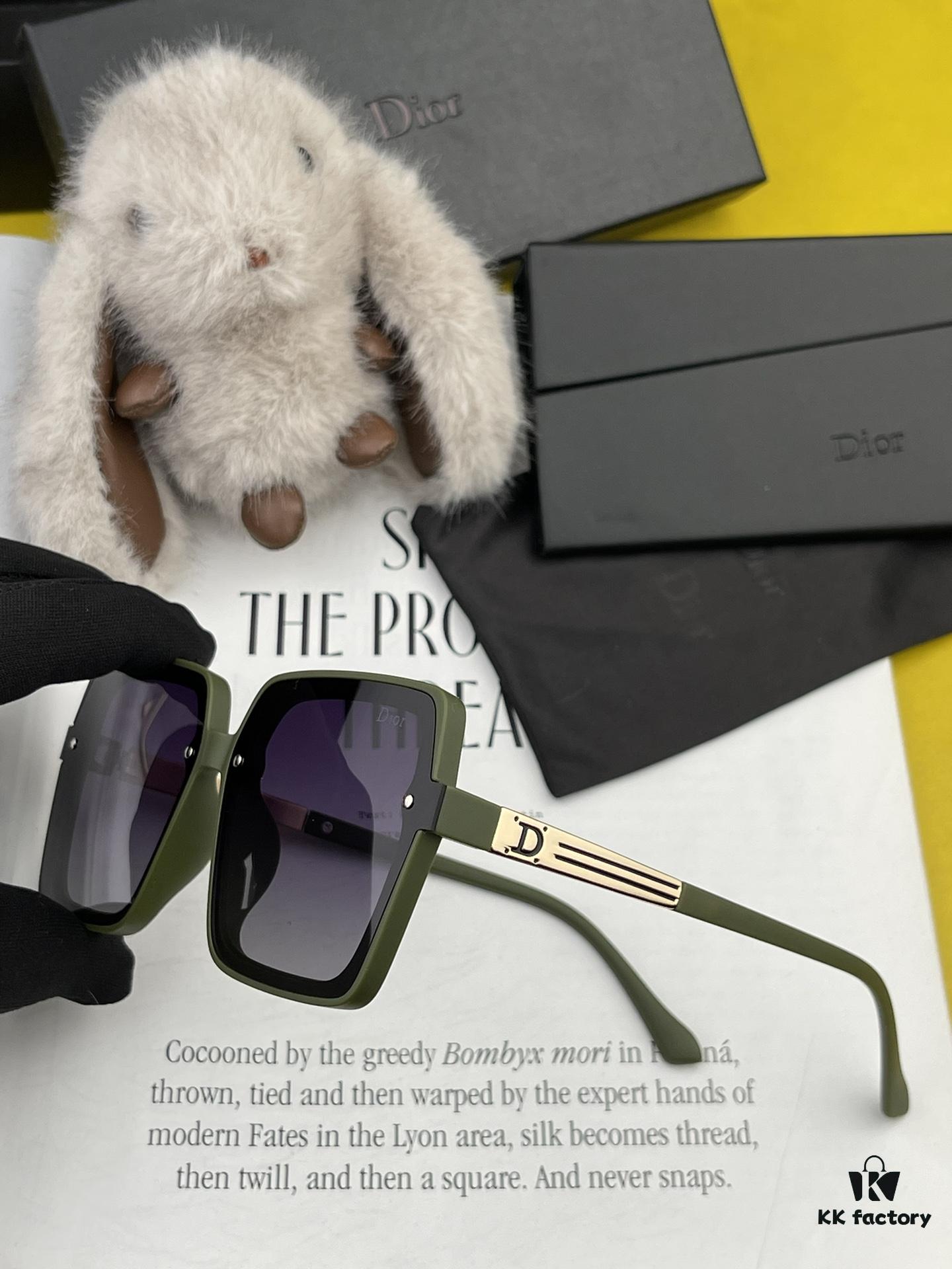 DIOR 2024 Spring New Arrival Trendy Fashion Square-Frame Polarized Sunglasses for Women, High-Quality Comfortable Wear, Influencer Favorite HD Polarized Sun Glasses 🕶️