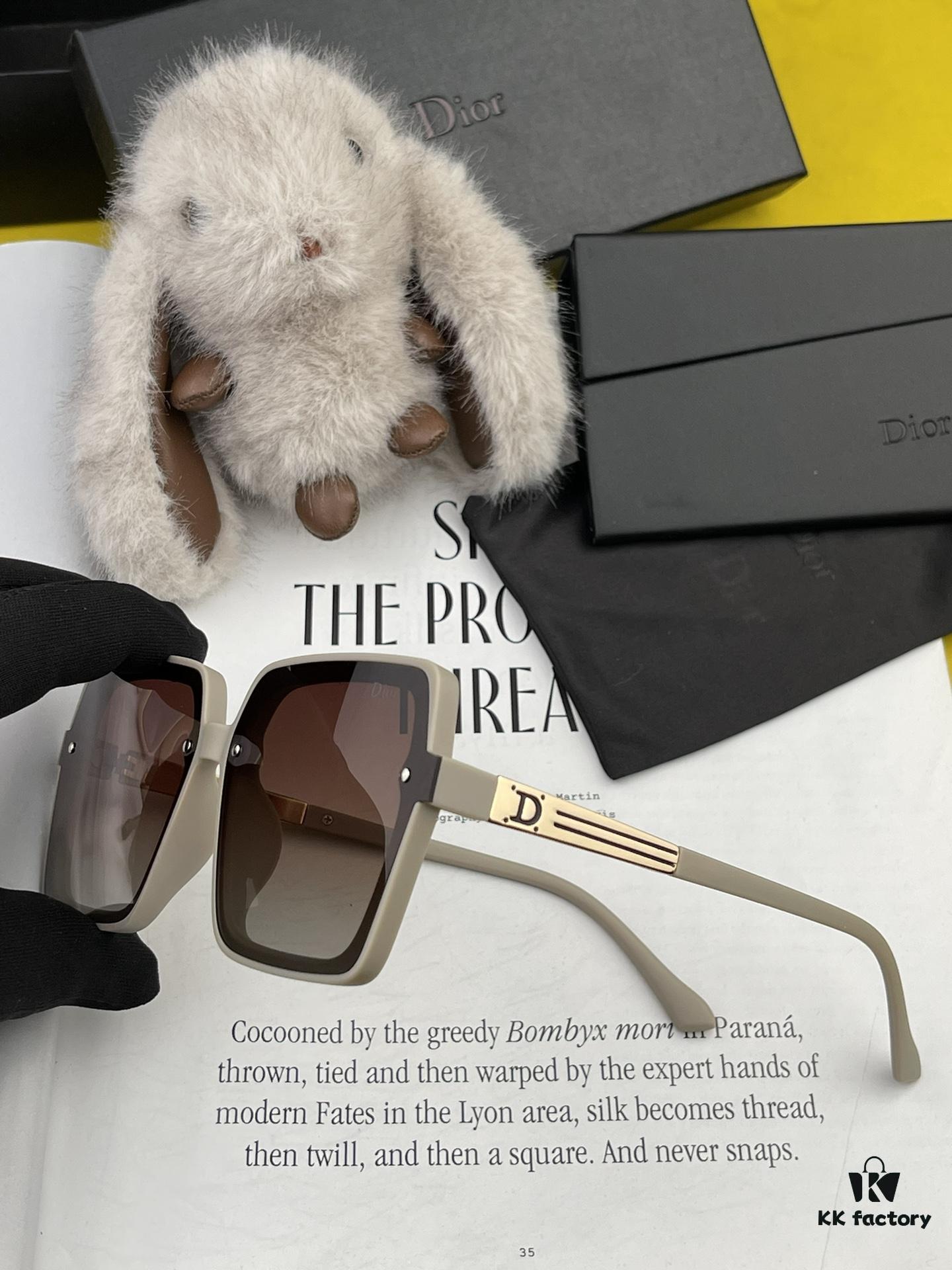 DIOR 2024 Spring New Arrival Trendy Fashion Square-Frame Polarized Sunglasses for Women, High-Quality Comfortable Wear, Influencer Favorite HD Polarized Sun Glasses 🕶️