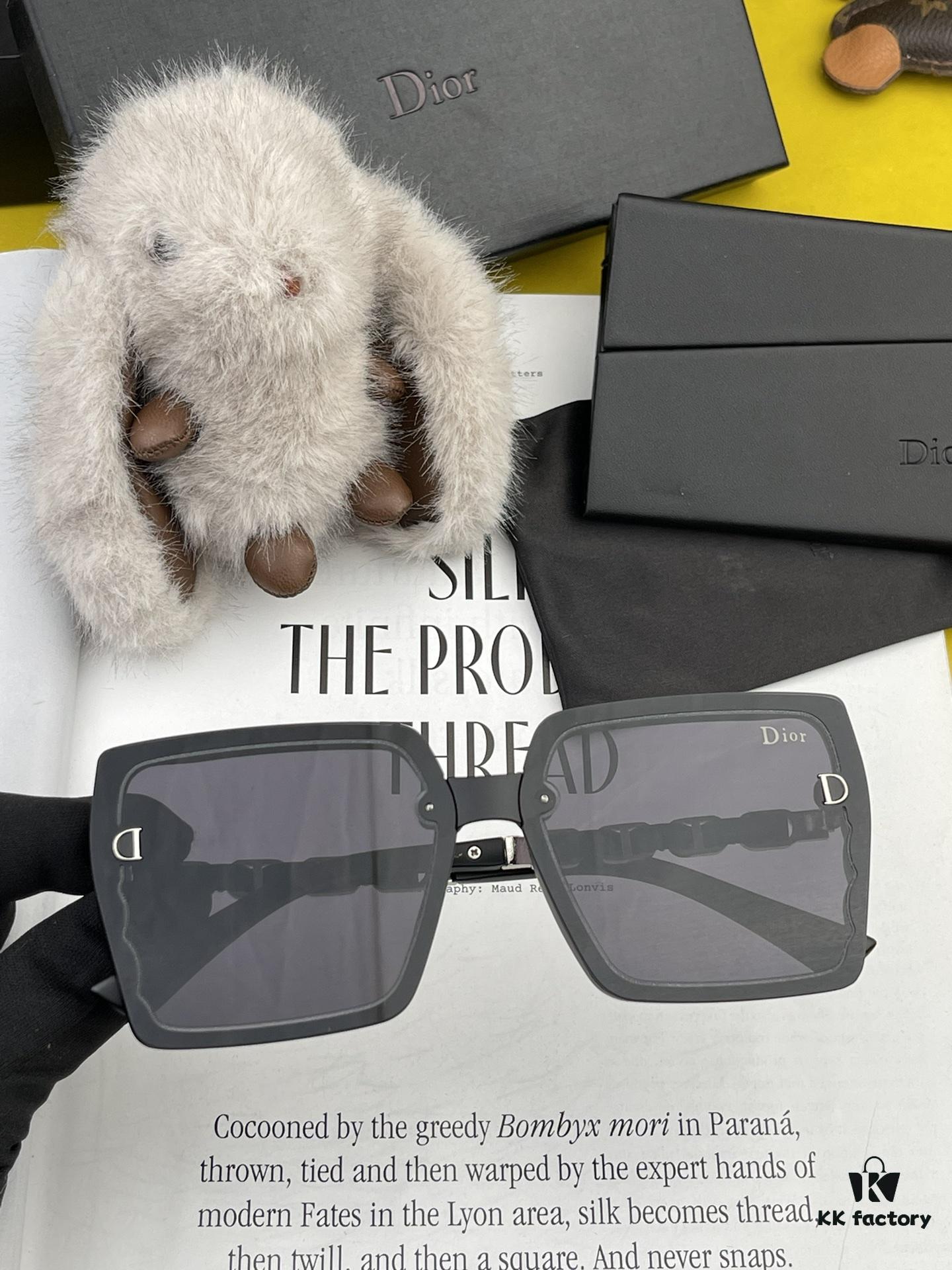 DIOR 2024 Spring New Arrival Original Shipment, Internet-Famous Super Hot Selling Blue Classic Luxury Frame Sunglasses