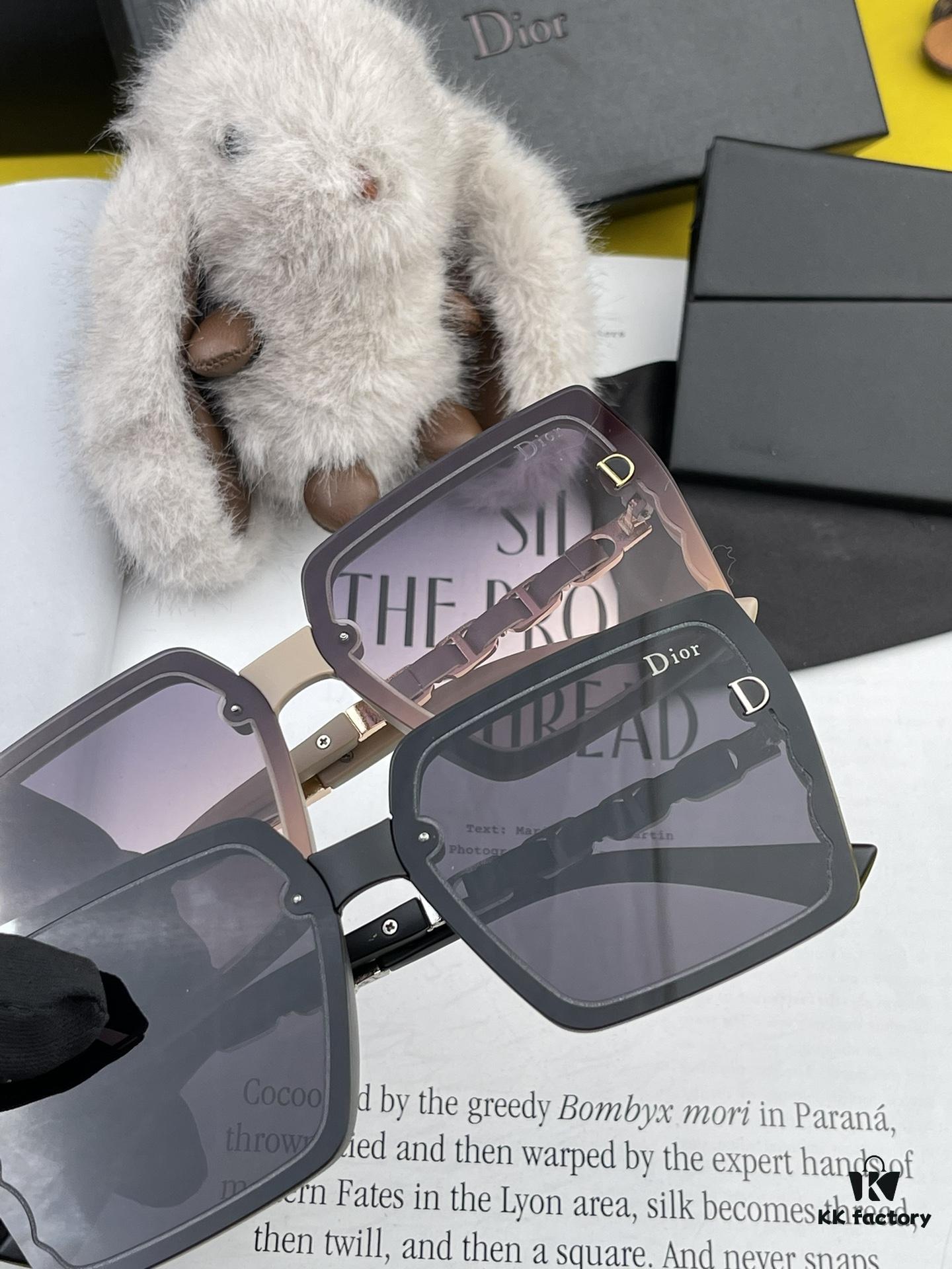 DIOR 2024 Spring New Arrival Original Shipment, Internet-Famous Super Hot Selling Blue Classic Luxury Frame Sunglasses