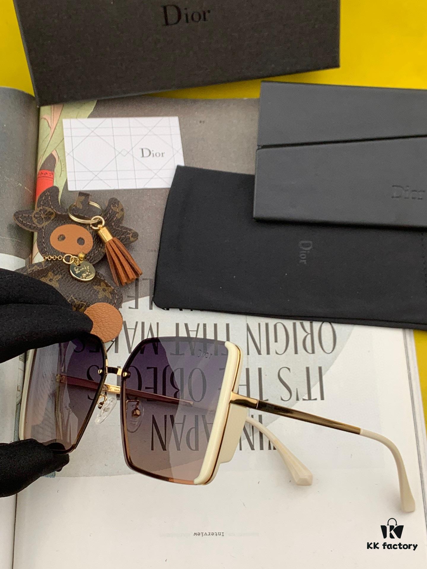 【TR Polarized Series】DIOR Classic Square Frame Design, Flattering on All Face Shapes, Perfectly Matches Coats or Dresses, Exuding Elegance and Style