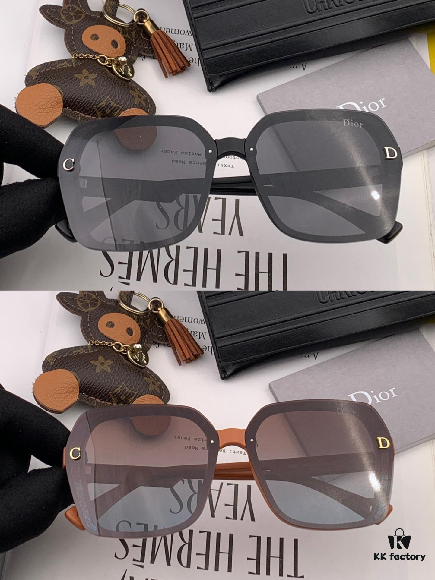 DIOR - Spring New Arrival Trendy Best-Selling Fashion Square Polarized Sunglasses High Quality Comfortable Wear Influencer Favorite Style Model: CD6998 Eyeglasses Sunglasses