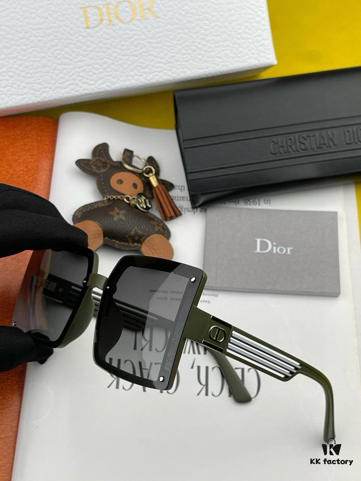 【DIOR - Dior】2024 Spring New Arrival Trendy Popular Fashion Square Polarized Sunglasses High Quality Comfortable Wear Influencer Style Shades Model: D1297 Eyeglasses Sunglasses