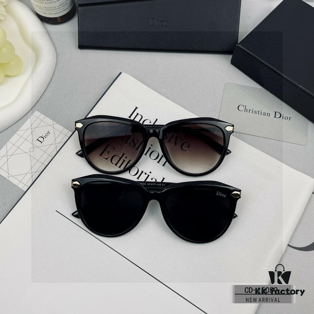 DIOR France Sunglasses with Polarized HD Resin Lenses, Lightweight PC Frame, Style 58-17-142, Fashionable and Comfortable for Travel, Driving, and Everyday Wear