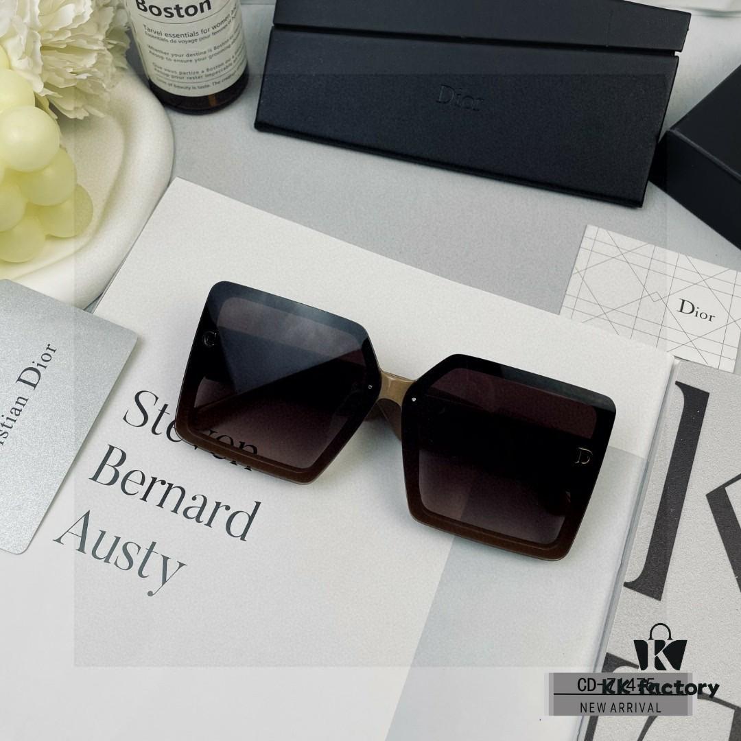 DIOR France New Sunglasses Model 71475 TR90 Frame Lightweight Polarized Lens Fashion Designer Eyewear for Travel and Driving