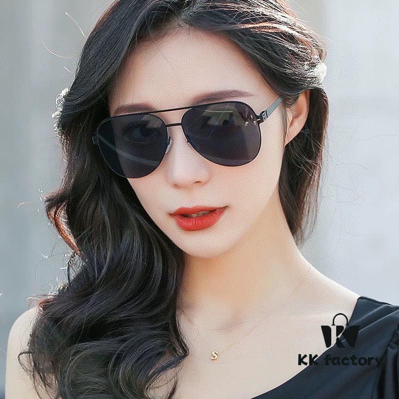 DIOR - Dior 2024 New Ultra-Light Screwless Unbreakable Series Couple's Sunglasses with High-Definition Nylon Lenses, Business Travel Edition, Men's Clear Sunglasses (Comfortable Slim Temples, Fashionable Large Frame, Designed for Asian Facial Features, Comfortable Nose Pads, Imported Ultra-Light Material), Model: 6008