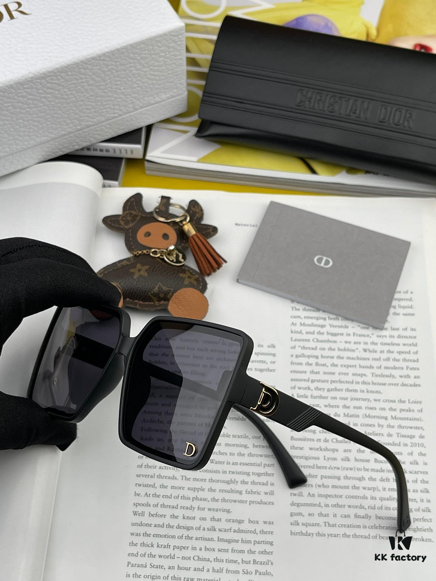 【DIOR】2024 Spring New Arrival Trendy Fashion Square Polarized Sunglasses High-Quality Comfortable Wear Influencer Style Shades HD Thickened Polarized Sunglasses for Women 🕶️ High-Quality TR Frame Model: CD1595