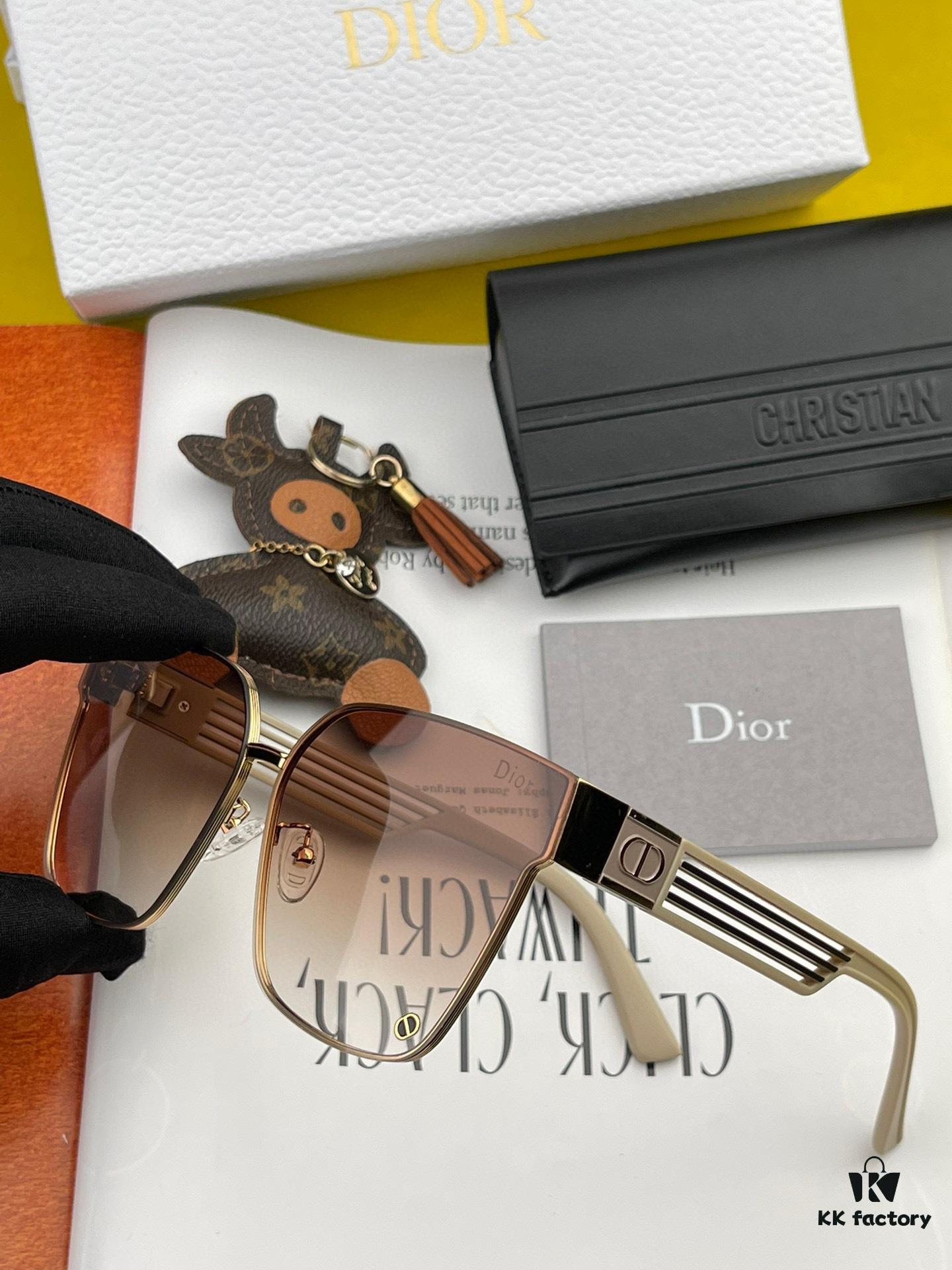 【DIOR】2024 Spring New Arrival Trendy Fashion Square Frame Nylon Sunglasses High-Quality Comfortable Wear Unisex HD Sun Glasses 🕶️ High-Quality TR Frame Model: CD7190