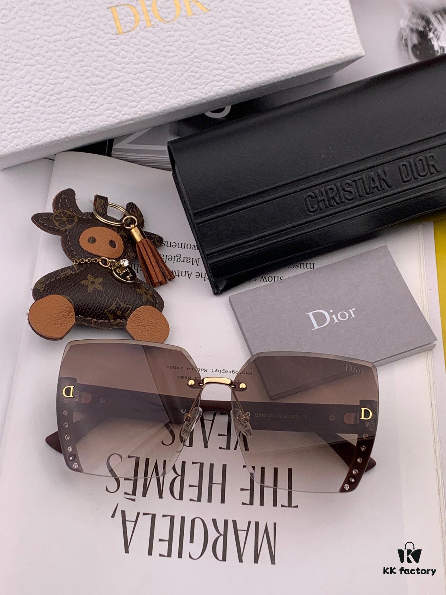 【DIOR】2024 Spring New Arrival Trendy Fashion Square Sunglasses High-Quality Comfortable Wear UV Protection HD Ladies Sunglasses 🕶️ High-Quality TR Frame Model: CD0291