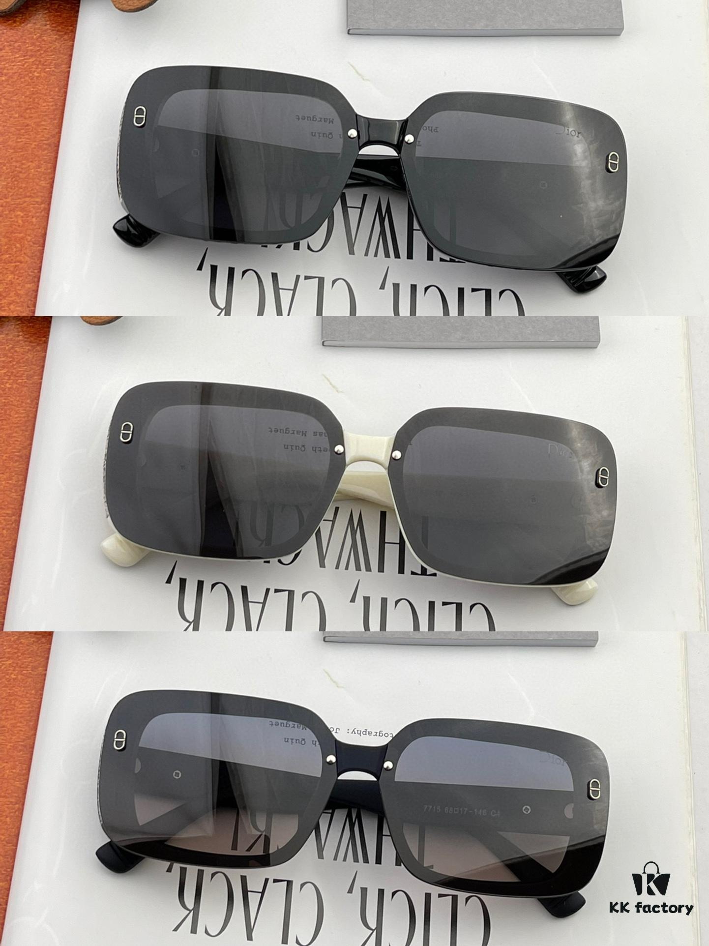 【DIOR】2023 Spring New Arrival Trendy Fashion Rectangular Polarized Sunglasses High-Quality Comfortable Wear Influencer Favorite Women's HD Polarized Sunglasses 🕶️ High-Quality TR Frame Model: CD5771