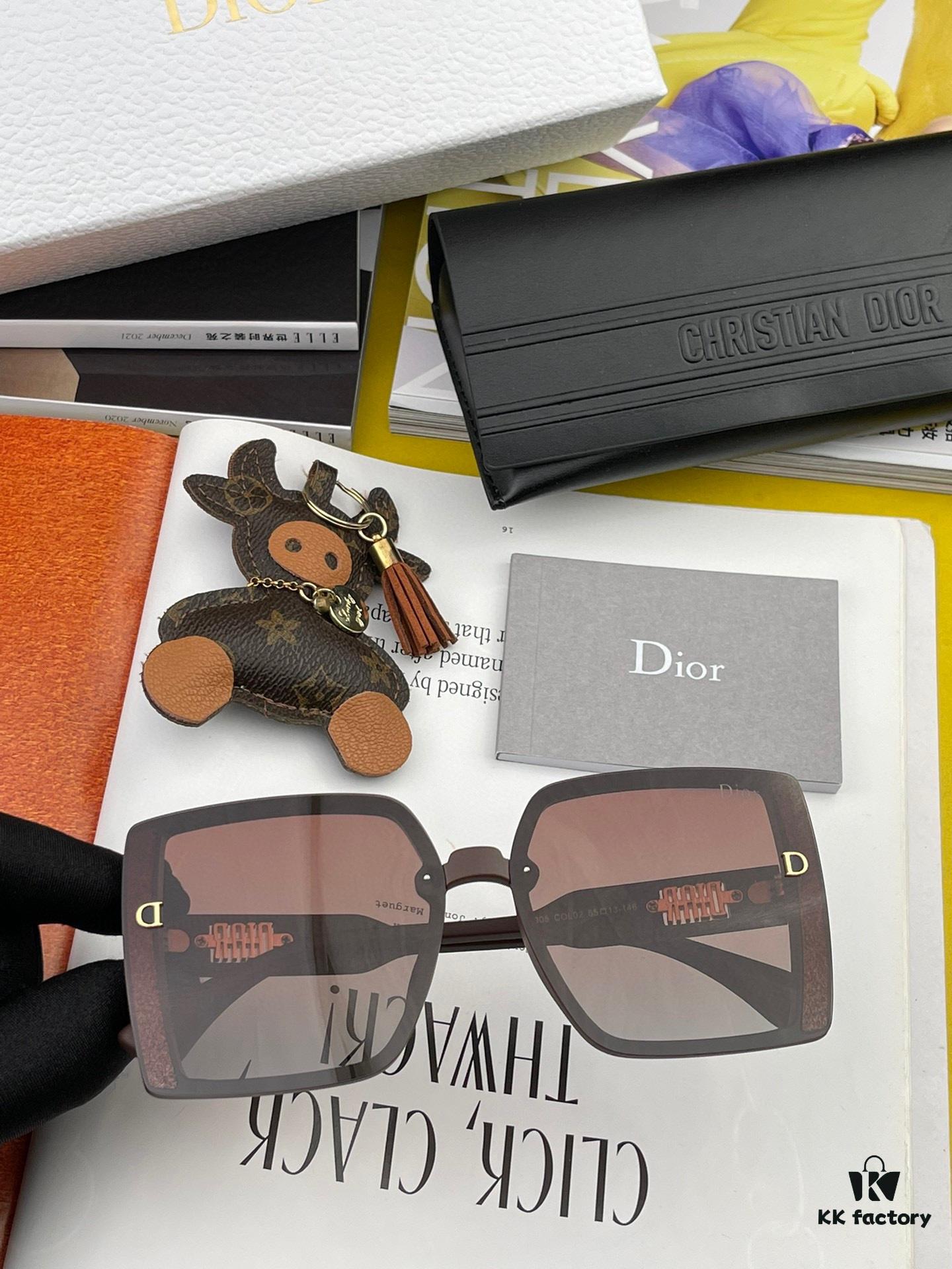 【DIOR - Dior】2024 Spring New Arrival Trendy Fashion Square Polarized Sunglasses High Quality Comfortable Fit Influencer Style Shades Model: D5290