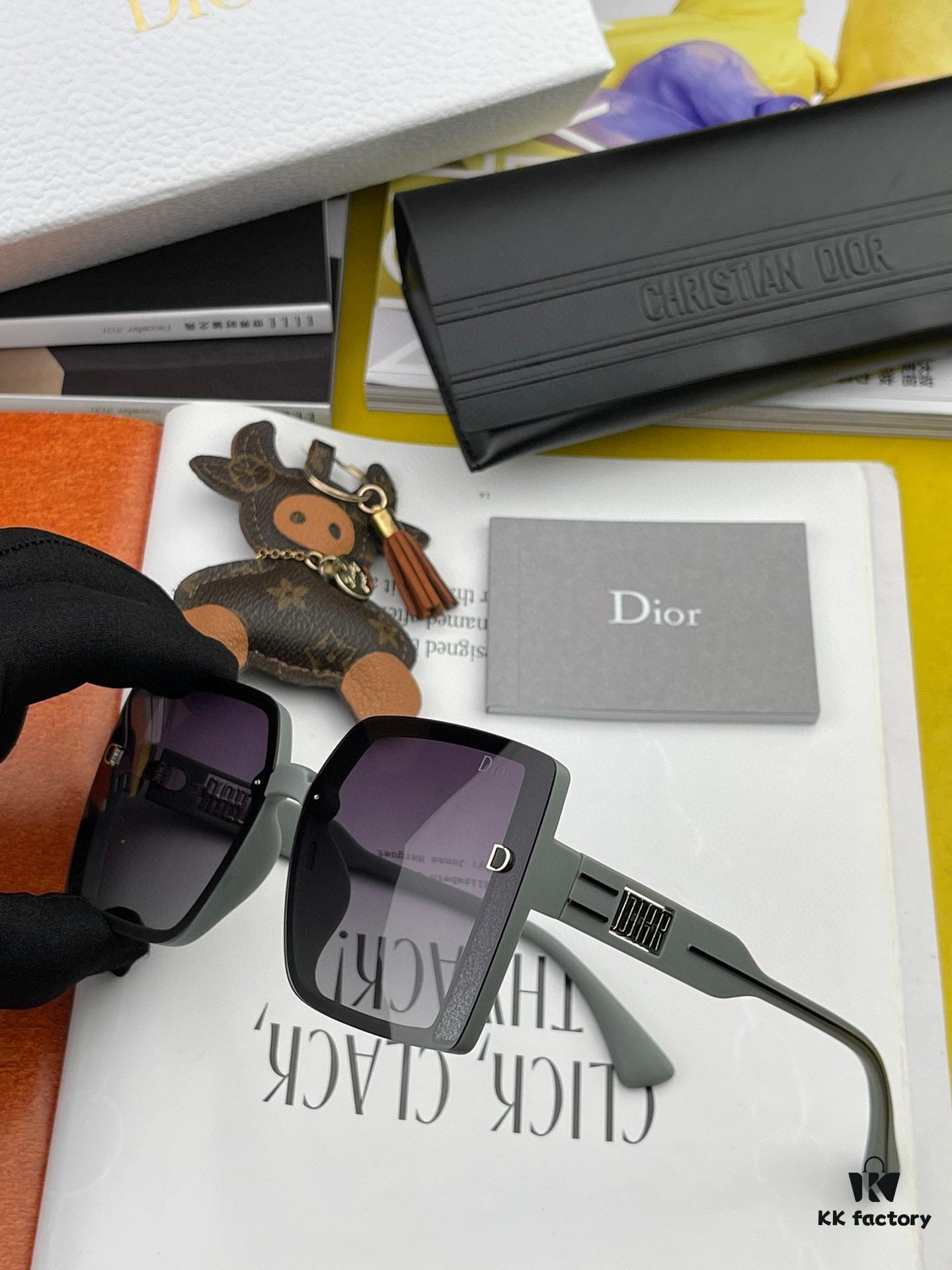 【DIOR - Dior】2024 Spring New Arrival Trendy Fashion Square Polarized Sunglasses High Quality Comfortable Fit Influencer Style Shades Model: D5290