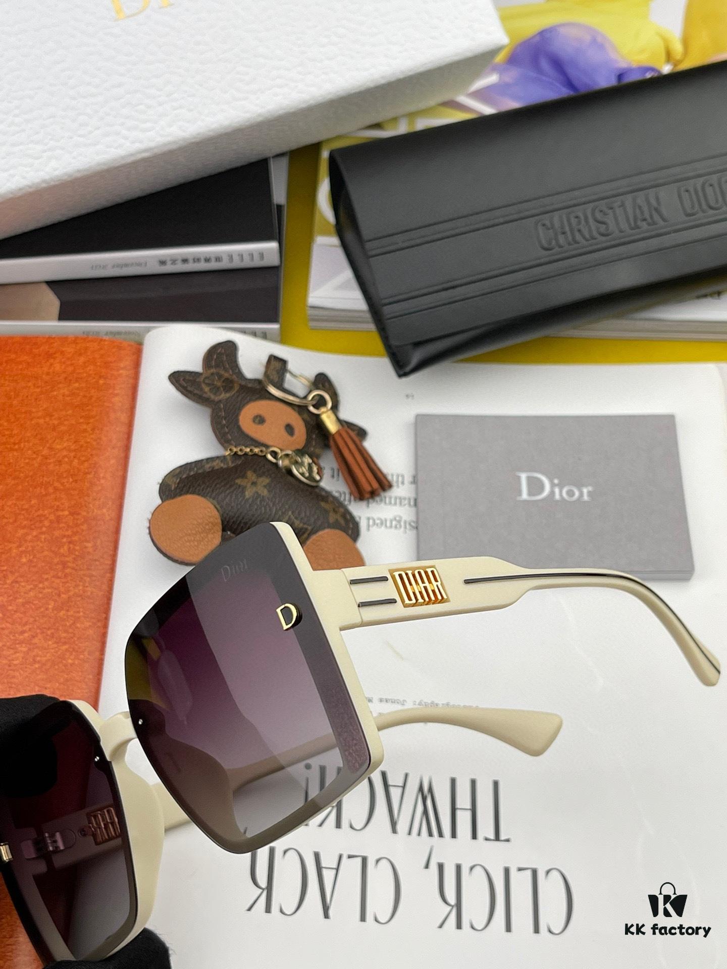 【DIOR - Dior】2024 Spring New Arrival Trendy Fashion Square Polarized Sunglasses High Quality Comfortable Fit Influencer Style Shades Model: D5290