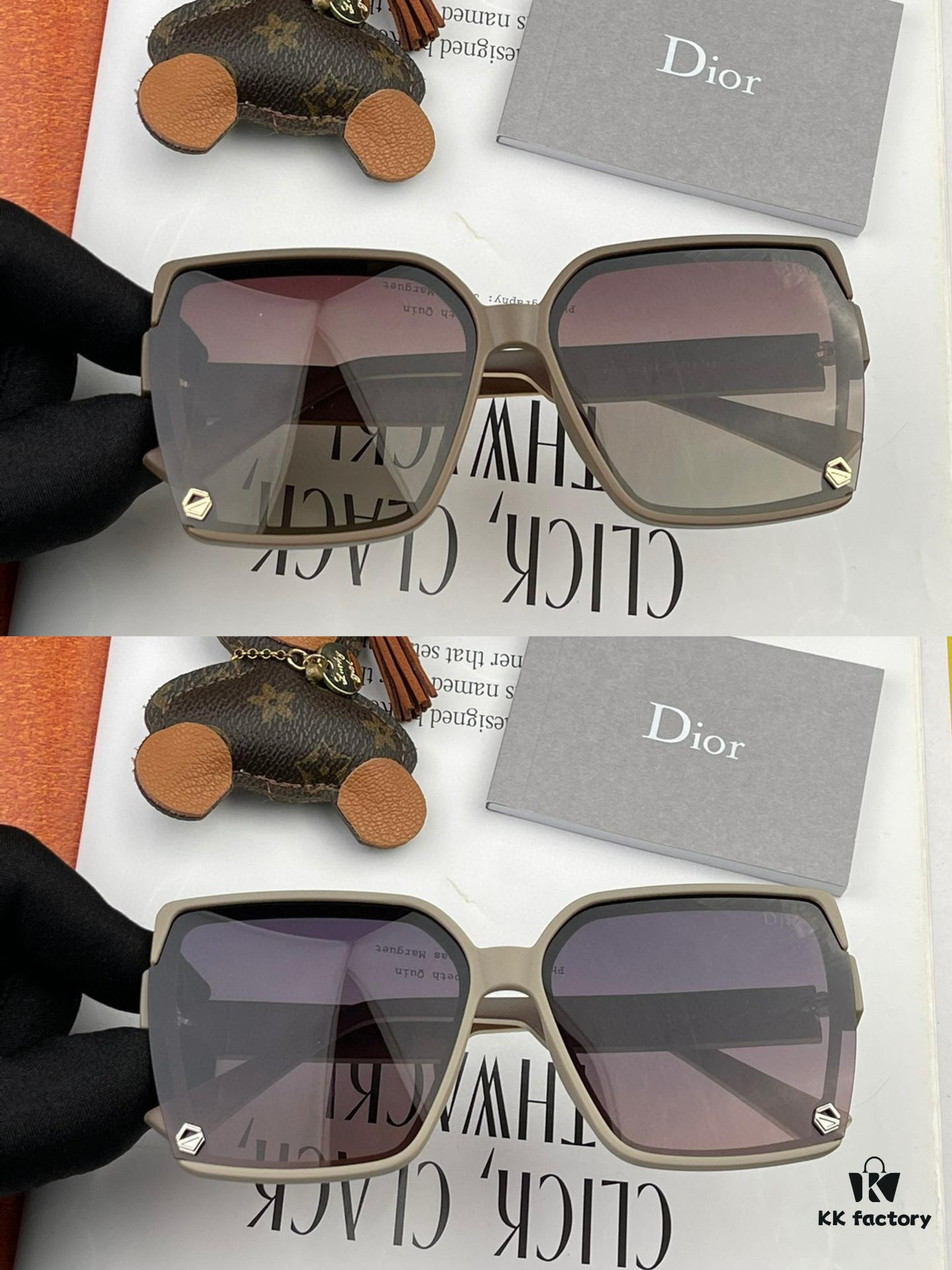 DIOR 2024 Spring New Arrival Fashion Square Polarized Sunglasses High-Quality Comfortable Wear Trendy Influencer Style Women's HD Thickened Polarized Sunglasses