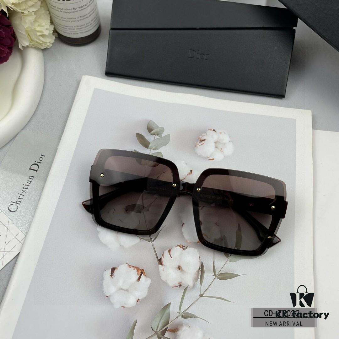 DIOR France New Arrival Sunglasses Model 77022, Lightweight TR90 Frame with Polarized PL Lens, Size 55-13-145, Fashionable and UV Protective