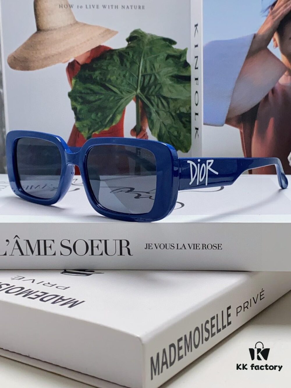 Dior 2024 New Square Sunglasses for Women, High-End Fashion Letter Design UV Protection Stylish Unisex Shades, Oval Square Frame Women's Eyewear