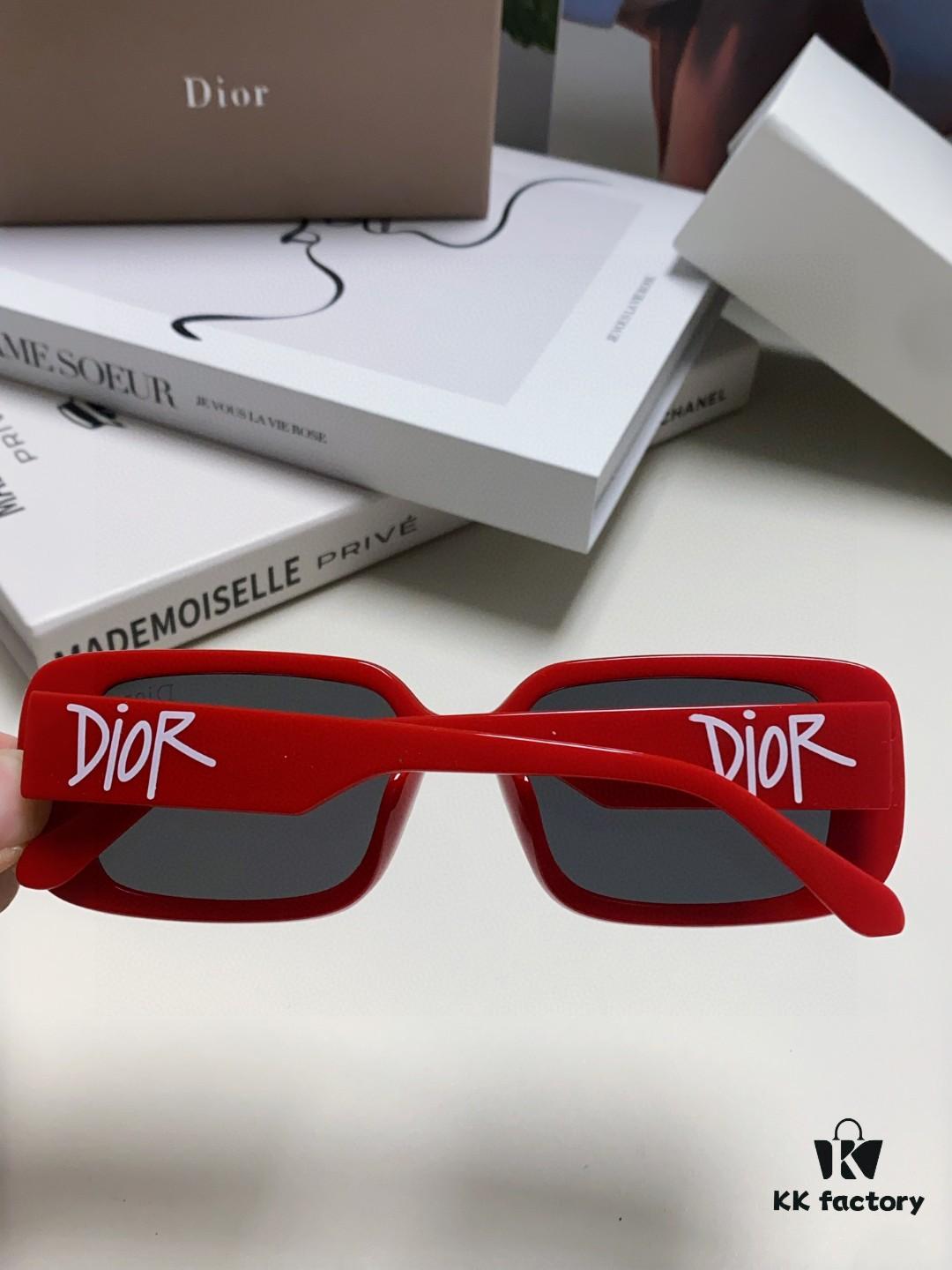 Dior 2024 New Square Sunglasses for Women, High-End Fashion Letter Design UV Protection Stylish Cool Look, Oval Square Frame Lady's Sunglasses