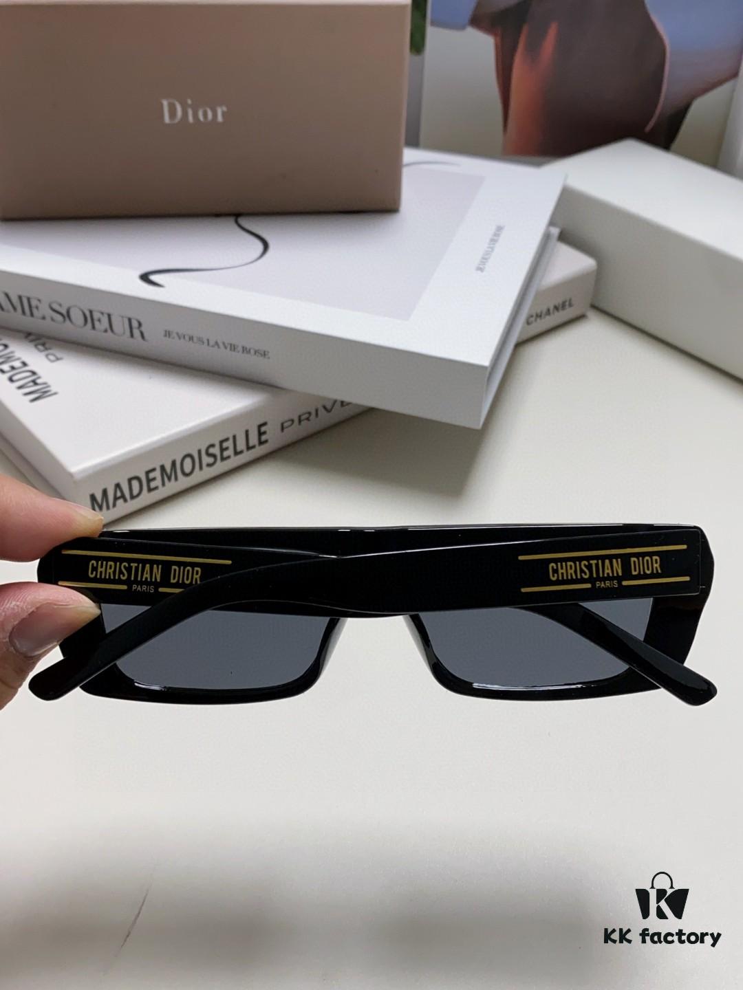 Dior Liu Yuxin Sunglasses Women's 2024 Instagram Stylish Square Sunglasses Unisex UV Protection Sun Glasses for Driving