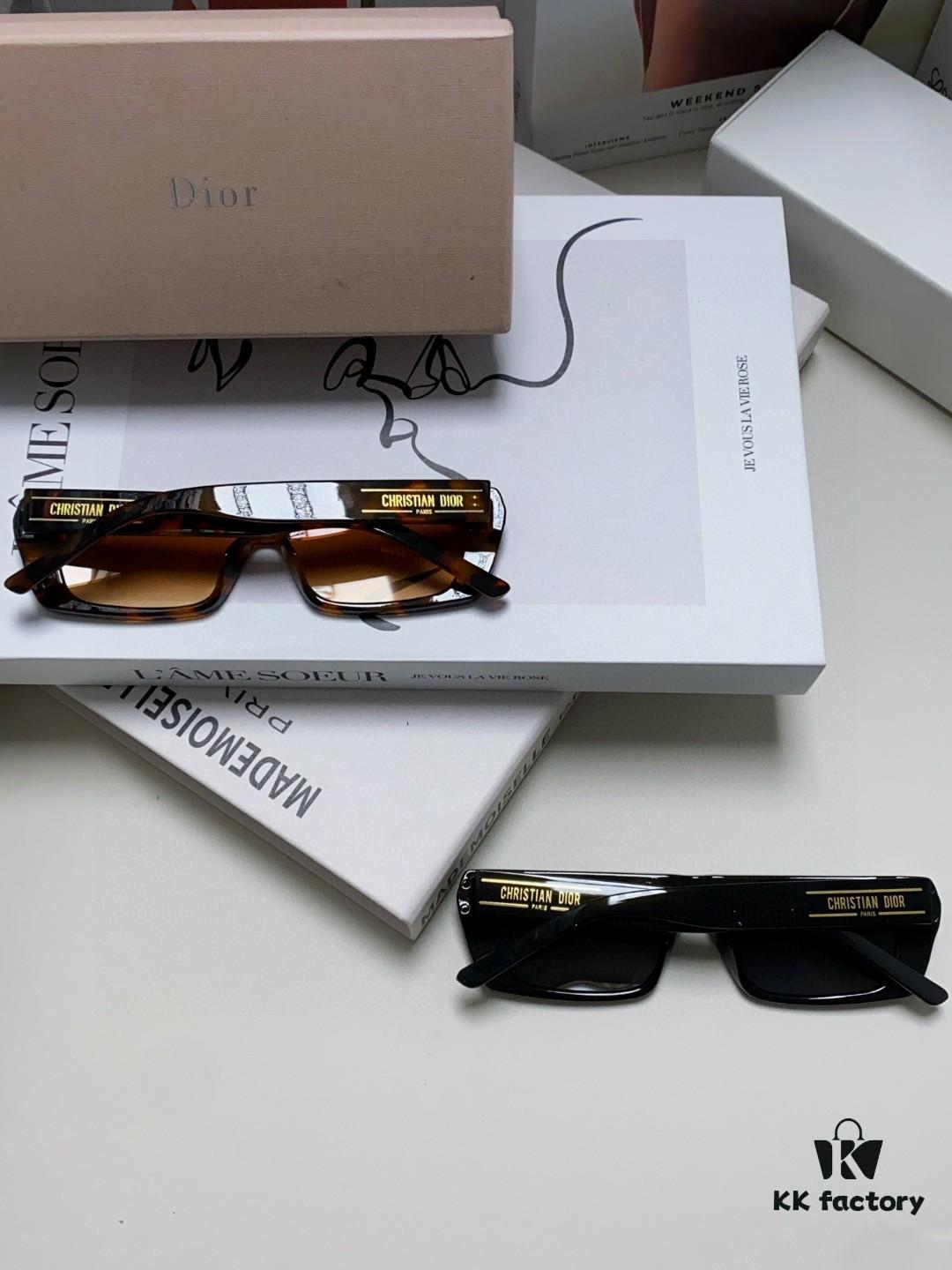Dior Liu Yuxin Sunglasses Women's 2024 Instagram Stylish Square Sunglasses Unisex UV Protection Sun Glasses for Driving
