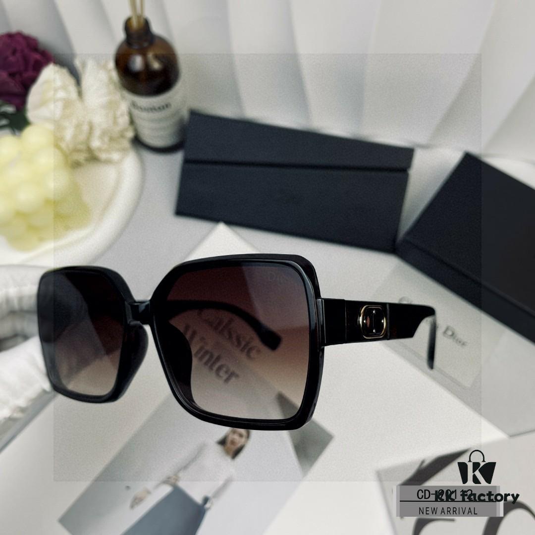 DIOR France Sunglasses Model 90112 with Polaroid HD Resin Lenses, Lightweight PC Frame, Size 62-17-142
