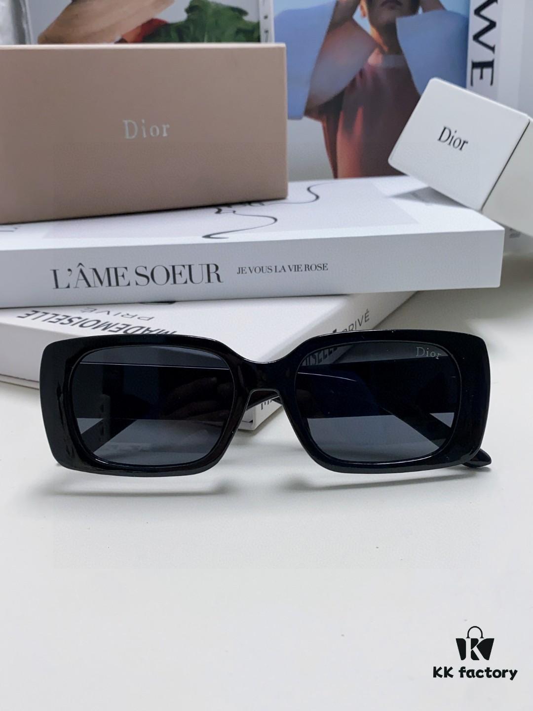 Dior 2024 Spring/Summer Sunglasses Wildio S2U Stylish Retro Square Frame UV Protection Fashionable and Comfortable Unisex Sun Glasses