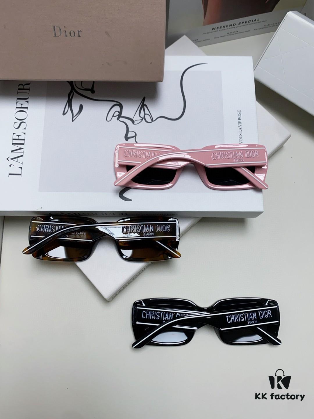 Dior 2024 Spring/Summer Sunglasses Wildio S2U Stylish Retro Square Frame UV Protection Fashionable and Comfortable Unisex Sun Glasses