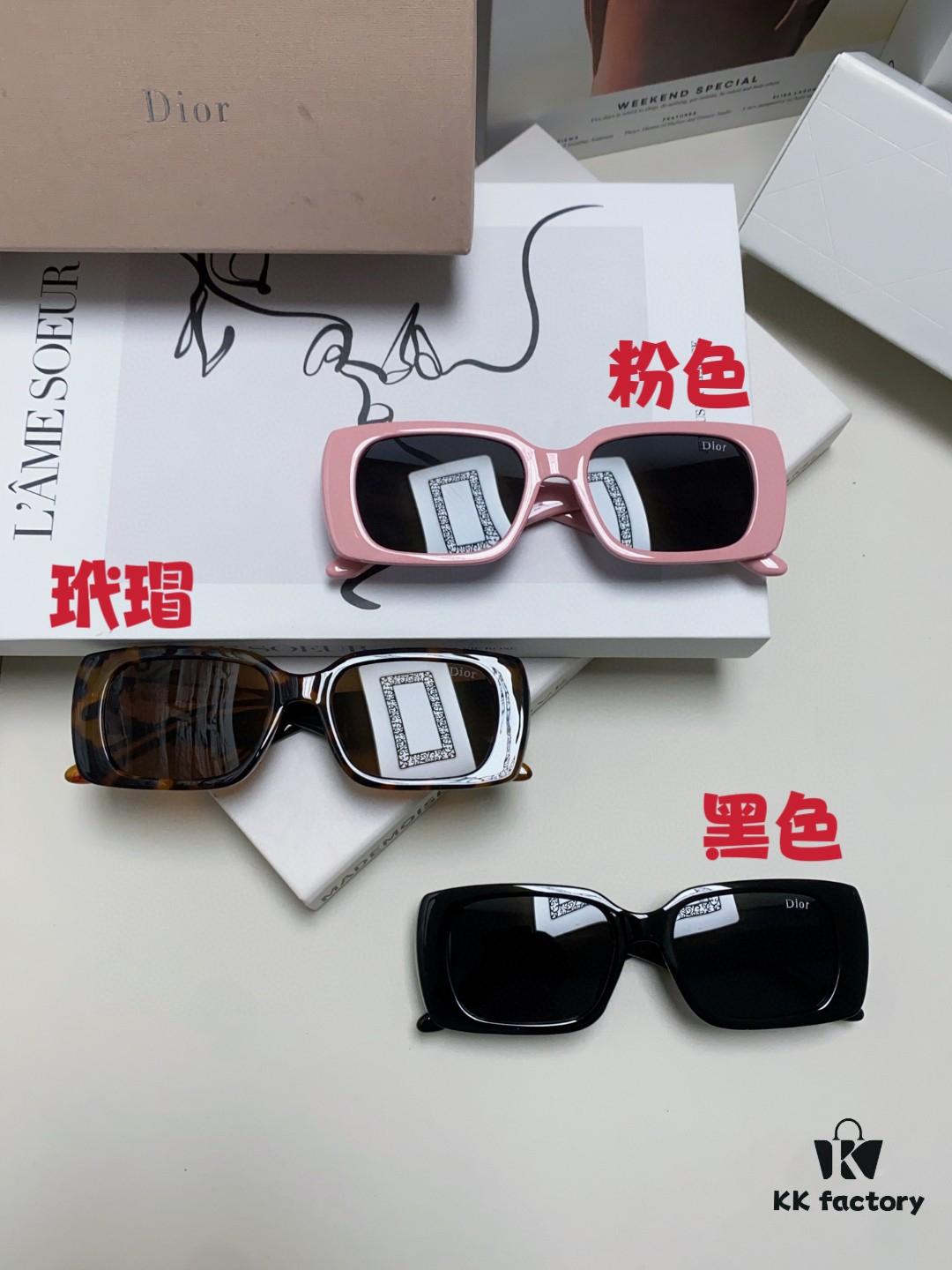 Dior 2024 Spring/Summer Sunglasses Wildio S2U Stylish Retro Square Frame UV Protection Fashionable and Comfortable Unisex Sun Glasses