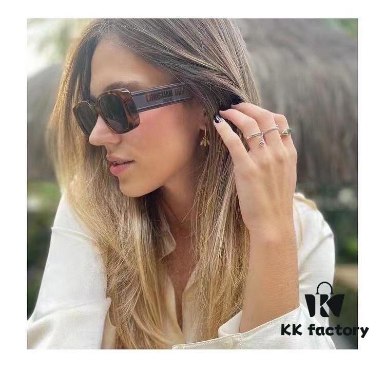 Dior 2024 Spring/Summer Sunglasses Stylish and Elegant High Quality Fashion Retro Wildio S2U Sun Glasses Trendy Square Frame Shades